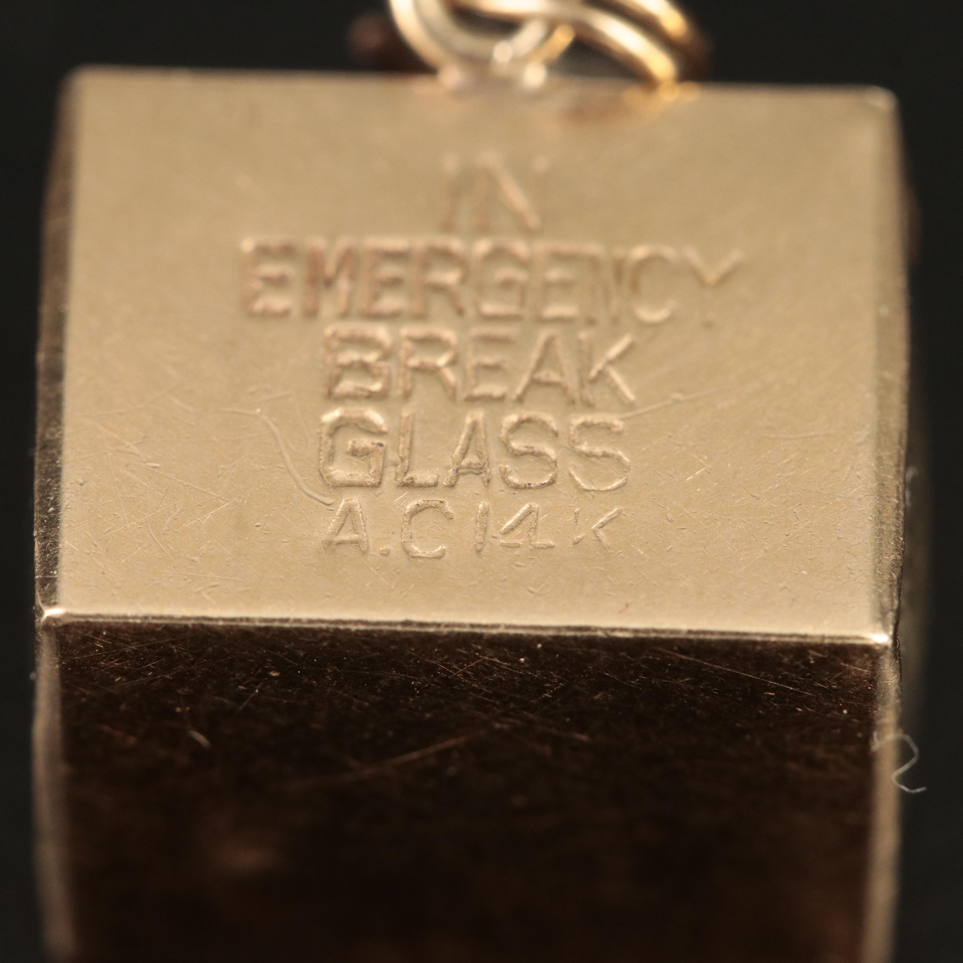 Vintage 14K Mad Money Charm