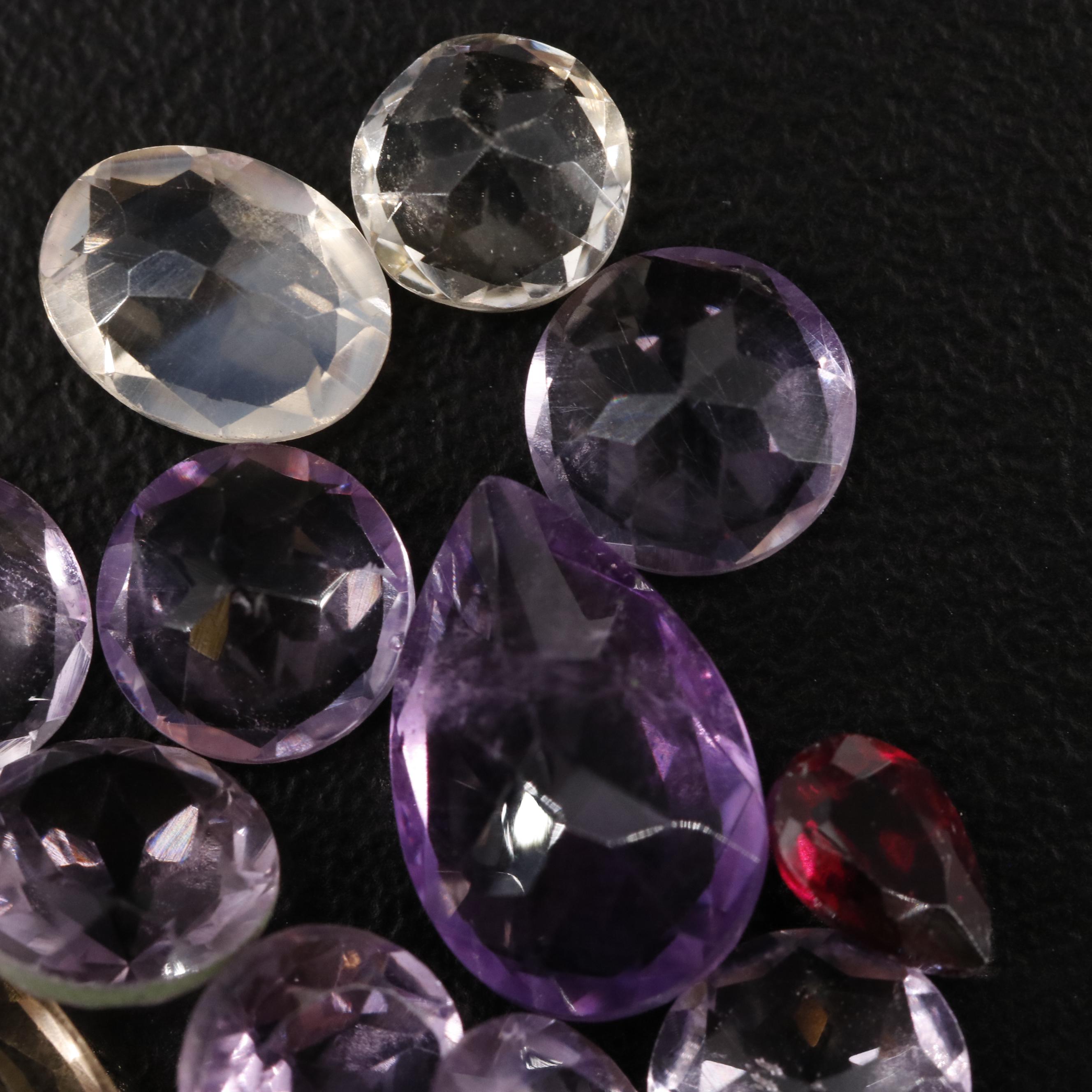 Loose 15.65 CTW Amethyst, Citrine, and Garnet Lot