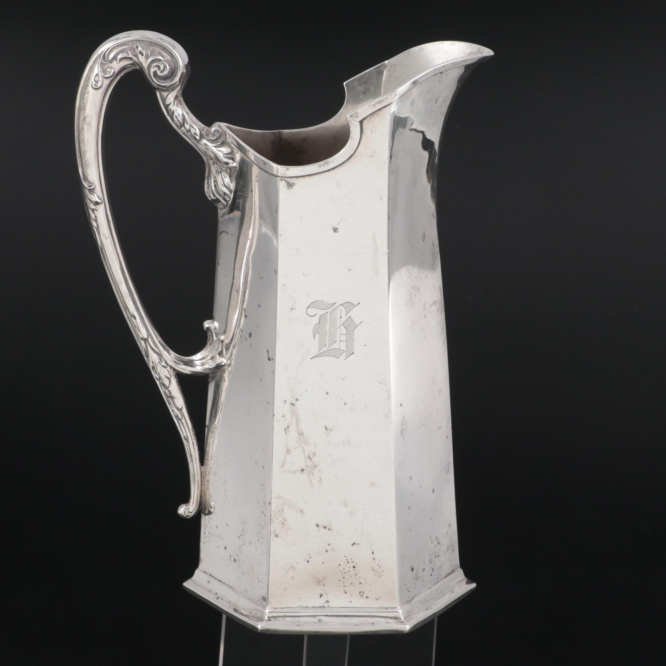 International Silver Co. Sterling Silver Ewer, Early to Mid-20th Century