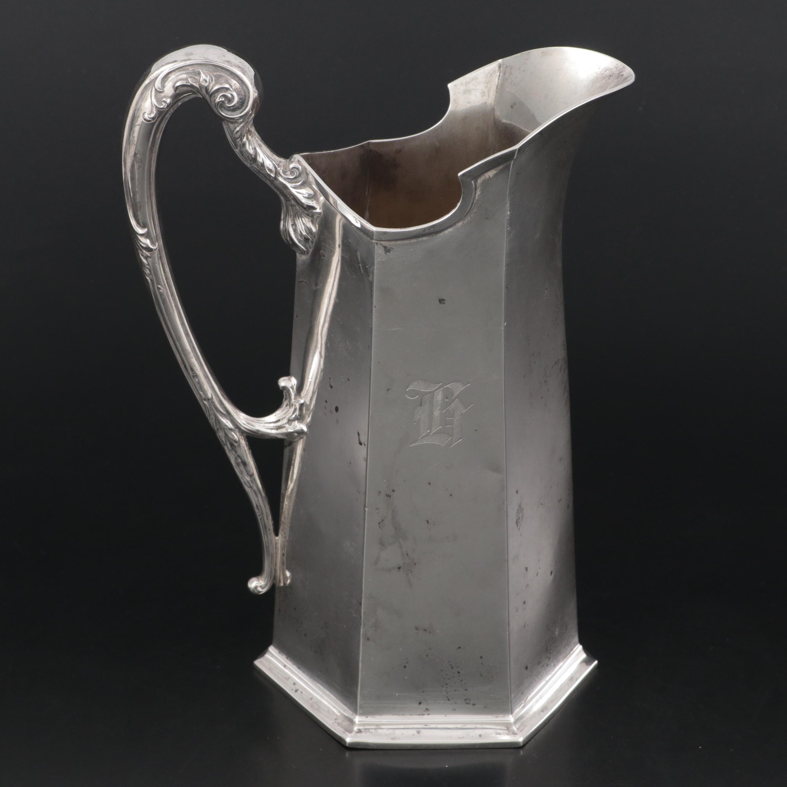 International Silver Co. Sterling Silver Ewer, Early to Mid-20th Century