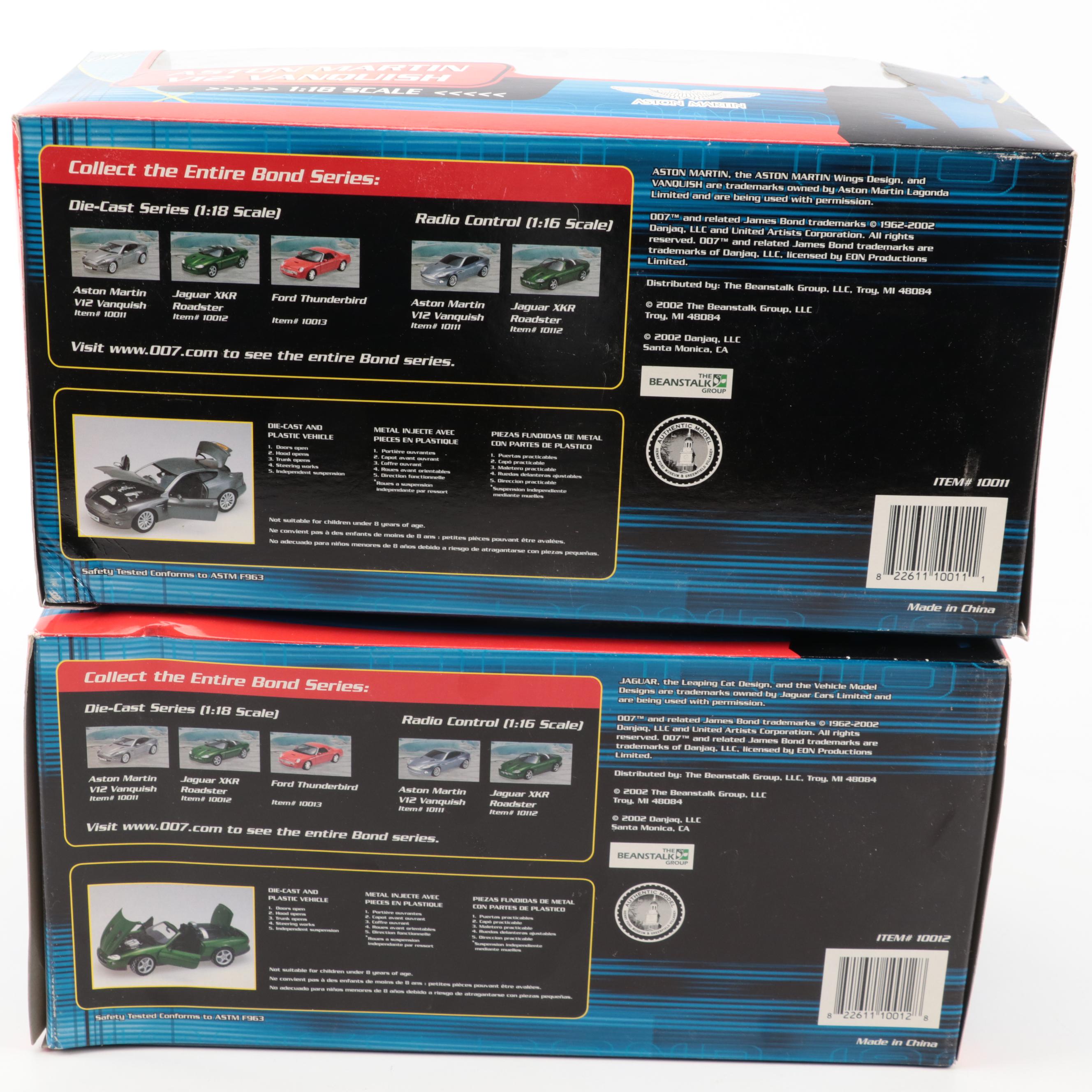 Voiture Télécommandée Beanstalk 1/16 – Jaguar XKR Roadster 007, 40MHz, Diecast