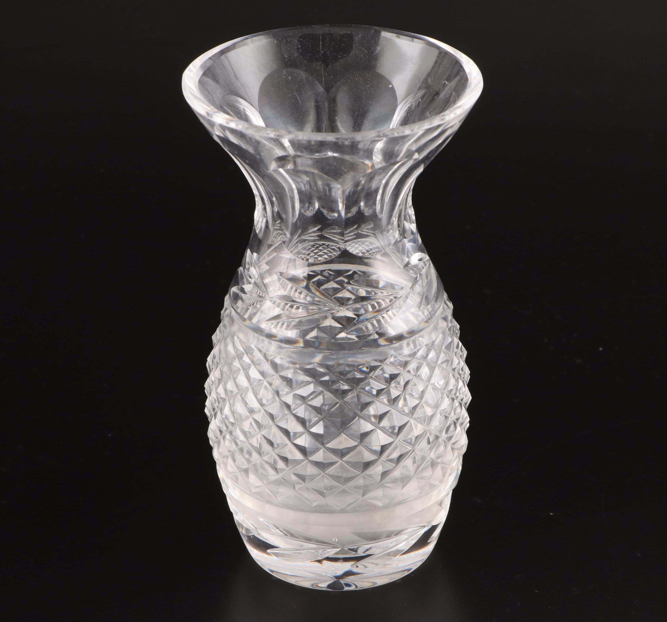 Waterford Crystal Bud Vases and Other Brilliant Cut Glass Vases