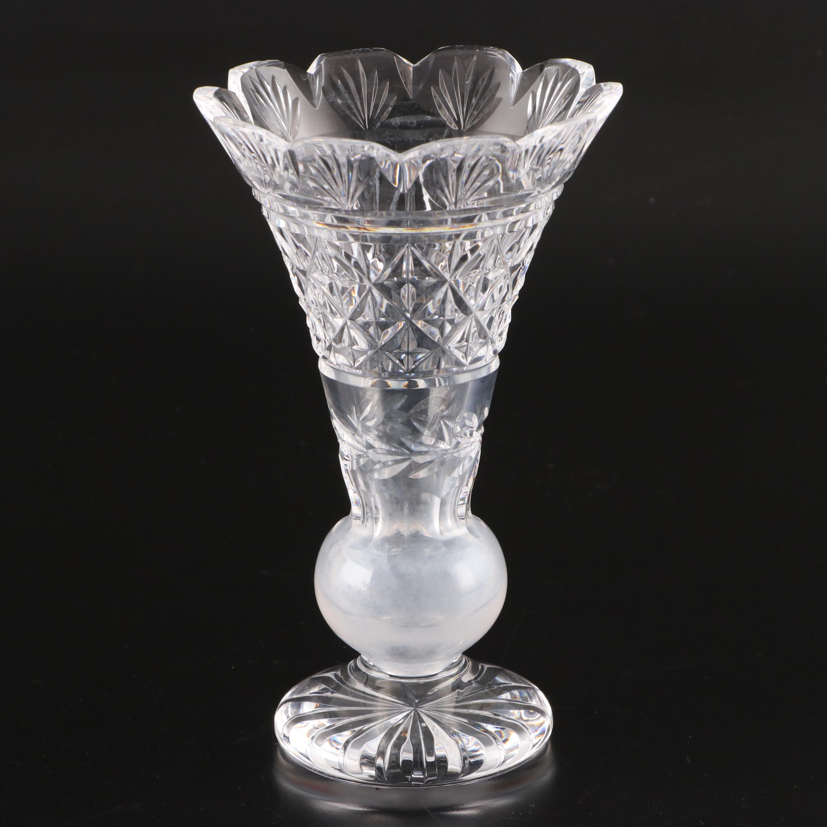 Waterford Crystal Bud Vases and Other Brilliant Cut Glass Vases