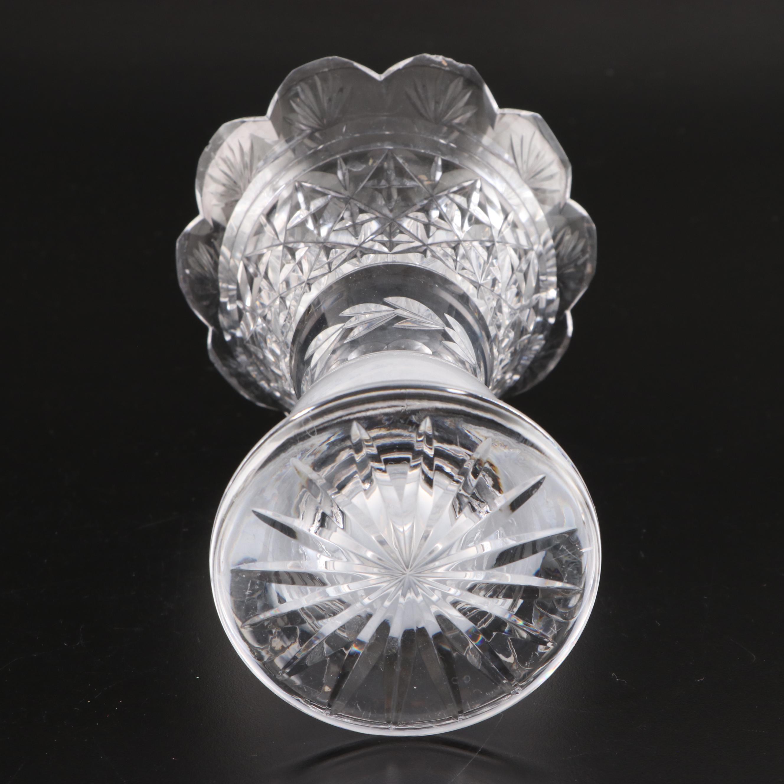 Waterford Crystal Bud Vases and Other Brilliant Cut Glass Vases