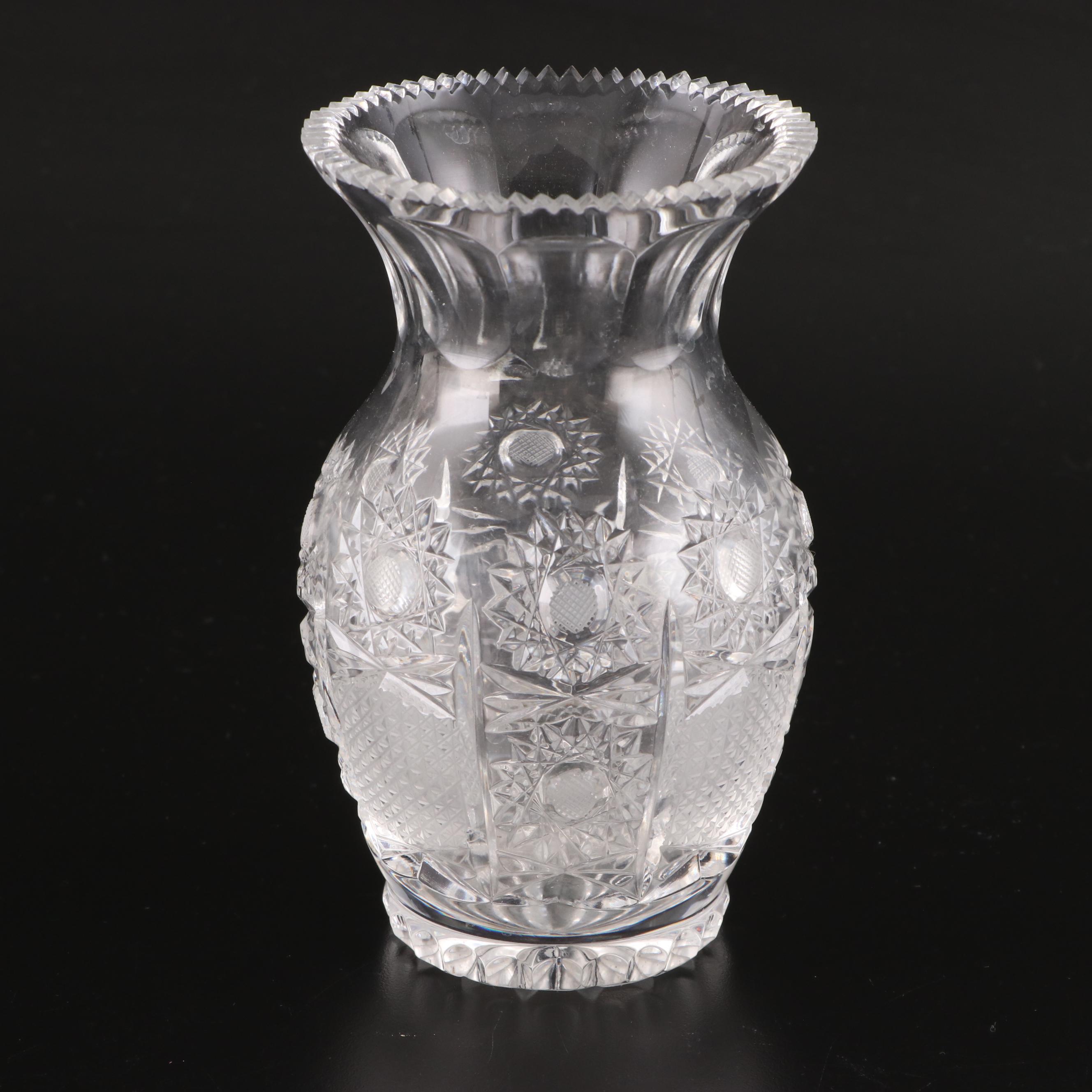 Waterford Crystal Bud Vases and Other Brilliant Cut Glass Vases