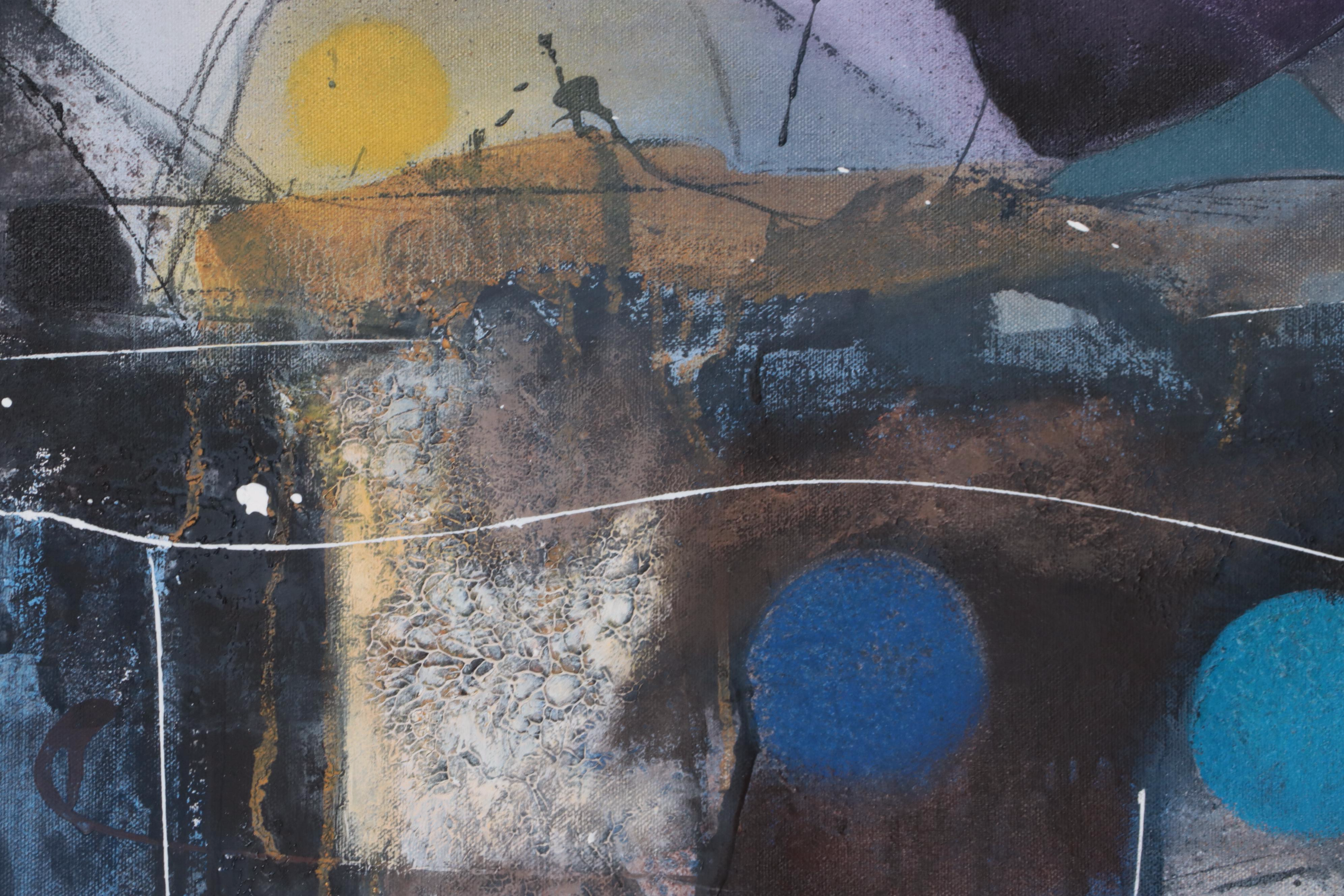 Michel Blázquez Mixed Media Painting "The Infinite Dream of the After," 2023