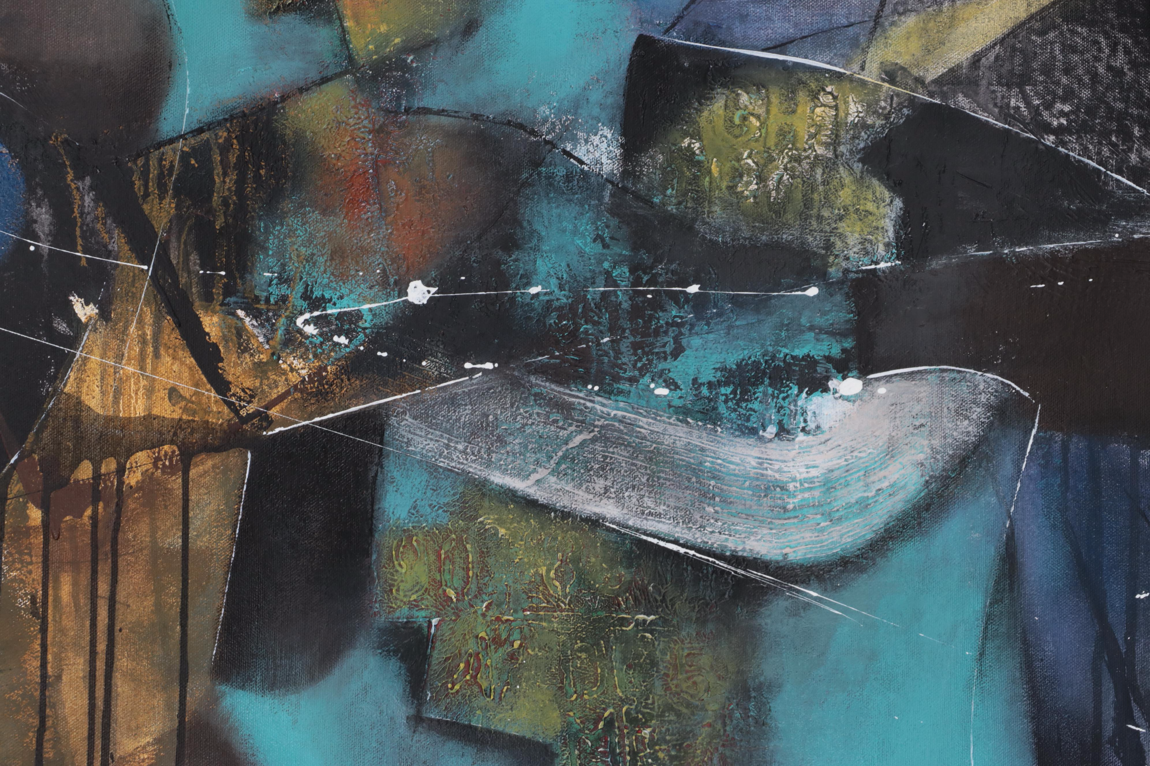 Michel Blázquez Mixed Media Painting "The Infinite Dream of the After," 2023