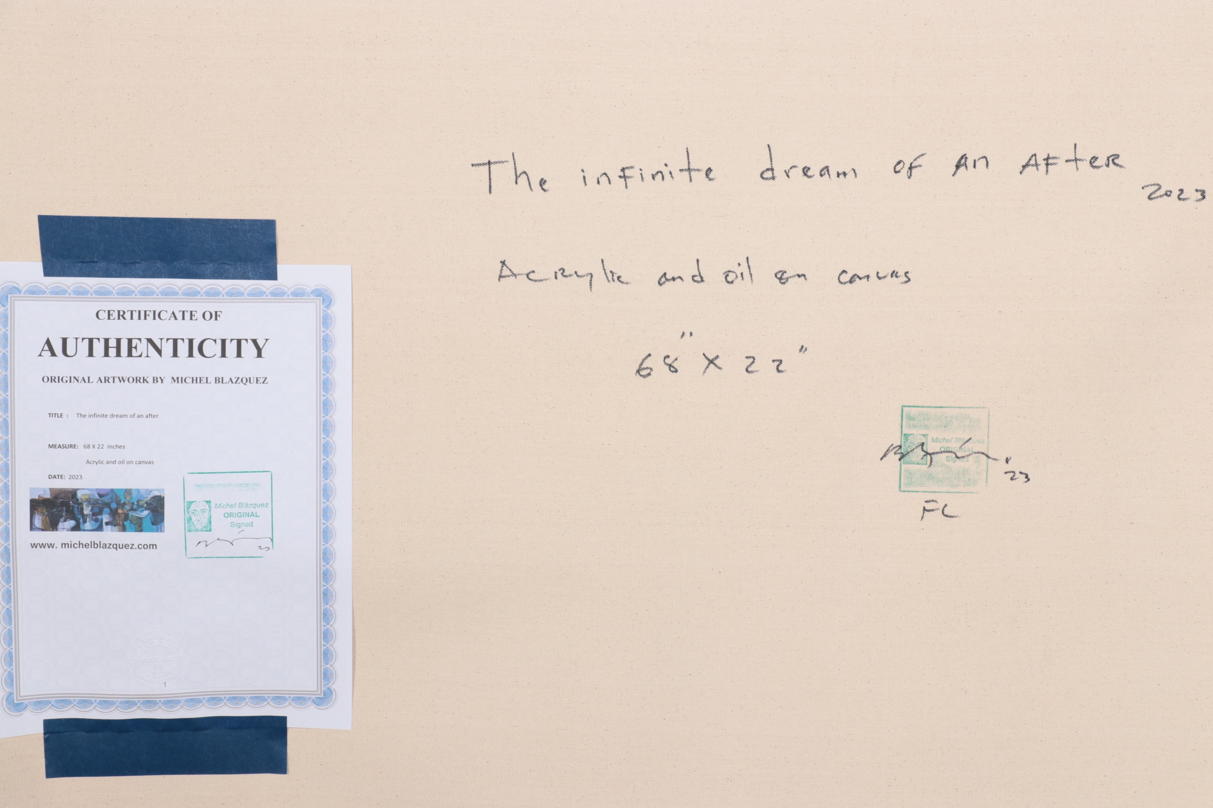 Michel Blázquez Mixed Media Painting "The Infinite Dream of the After," 2023