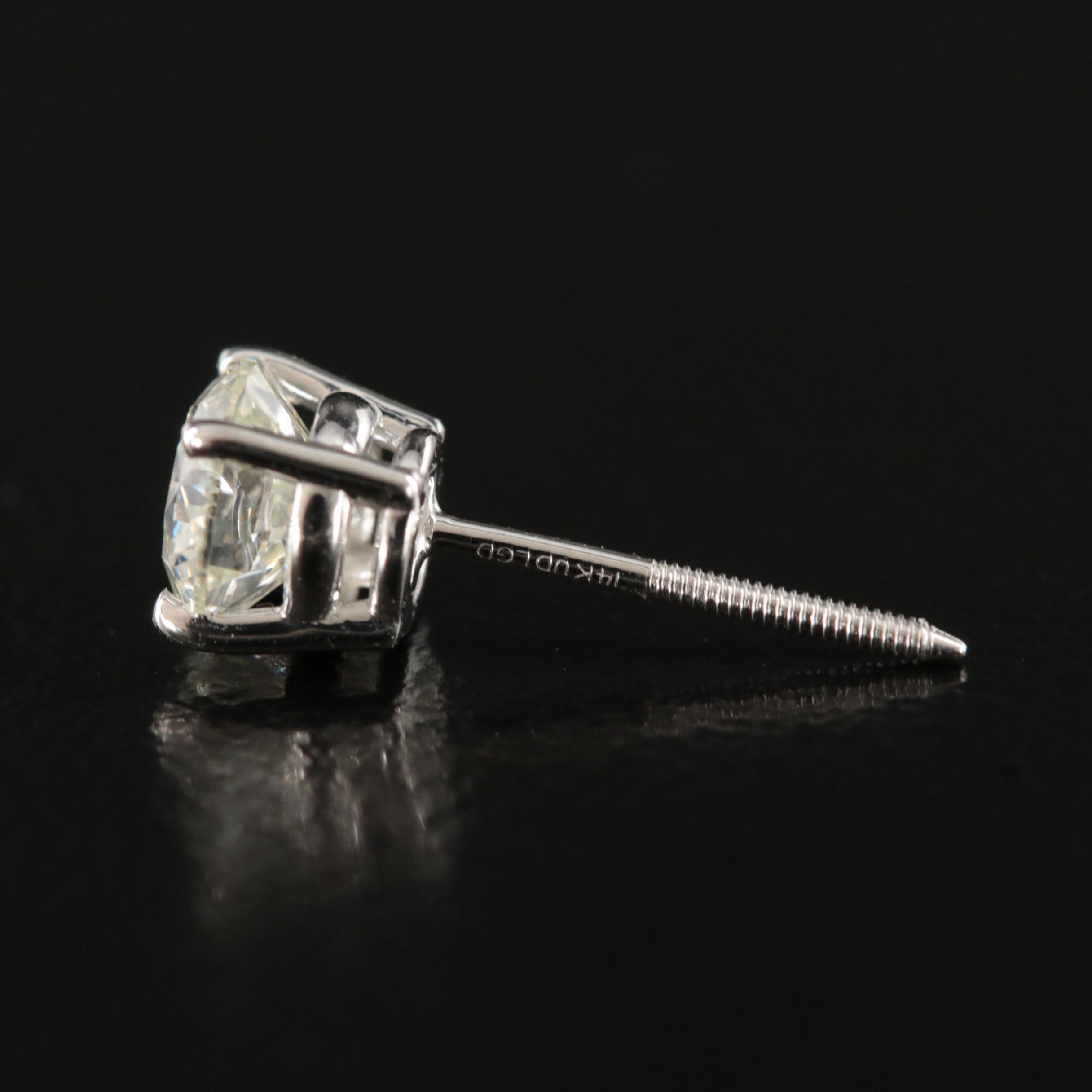 14K 0.95 CTW Lab Grown Diamond Earrings