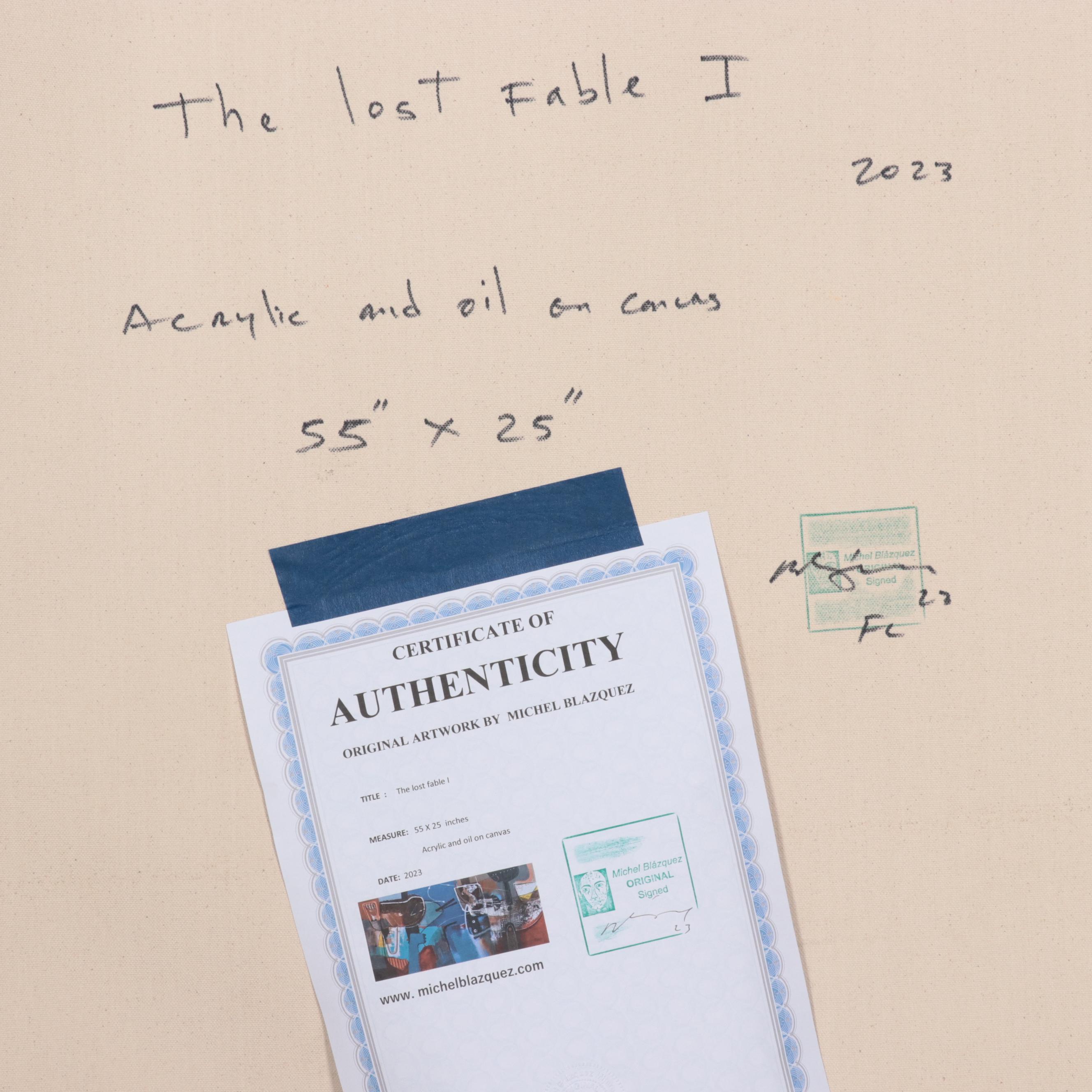 Michel Blázquez Mixed Media Painting "The Lost Fable I," 2023