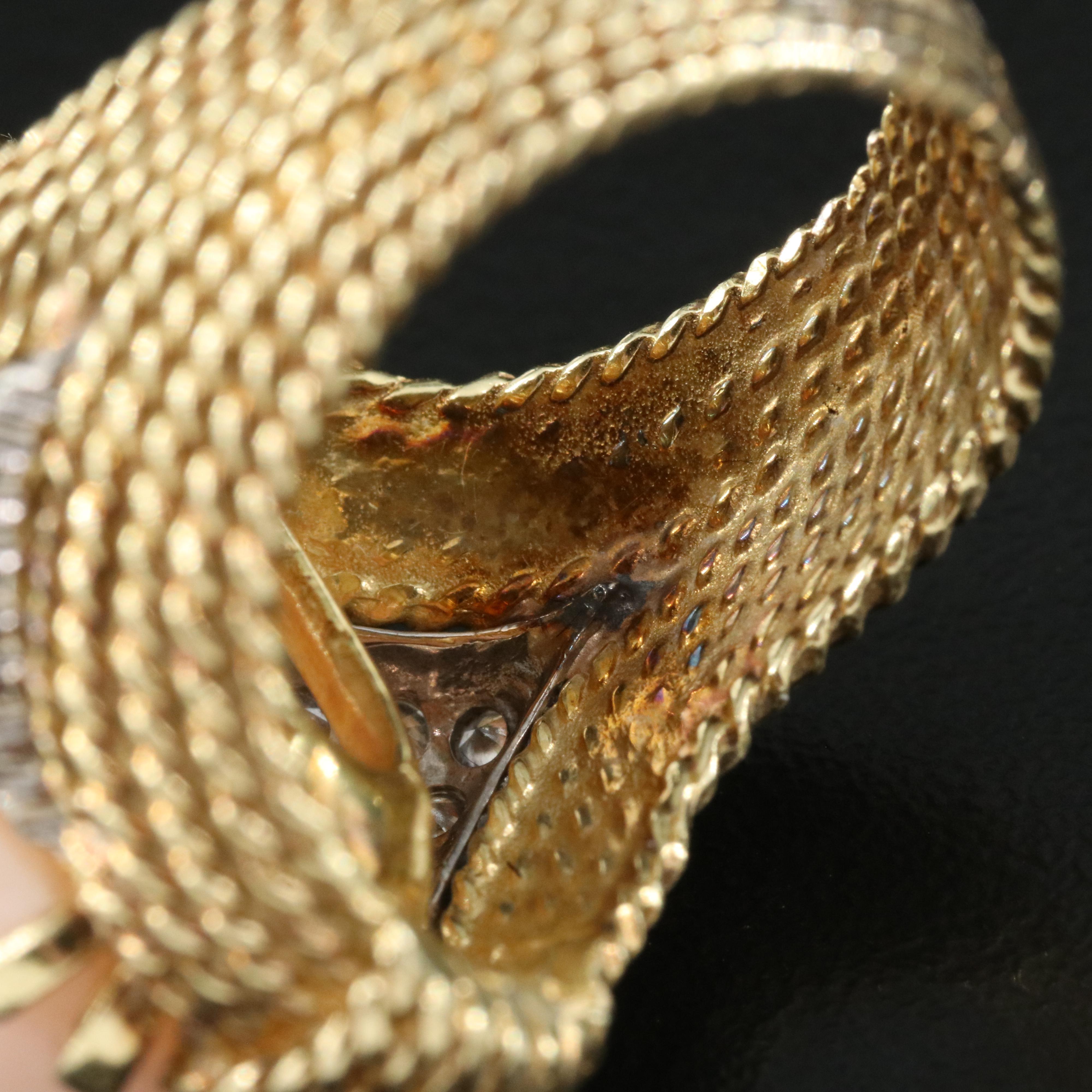 18K Coral and Diamond Ring with 14K Accents