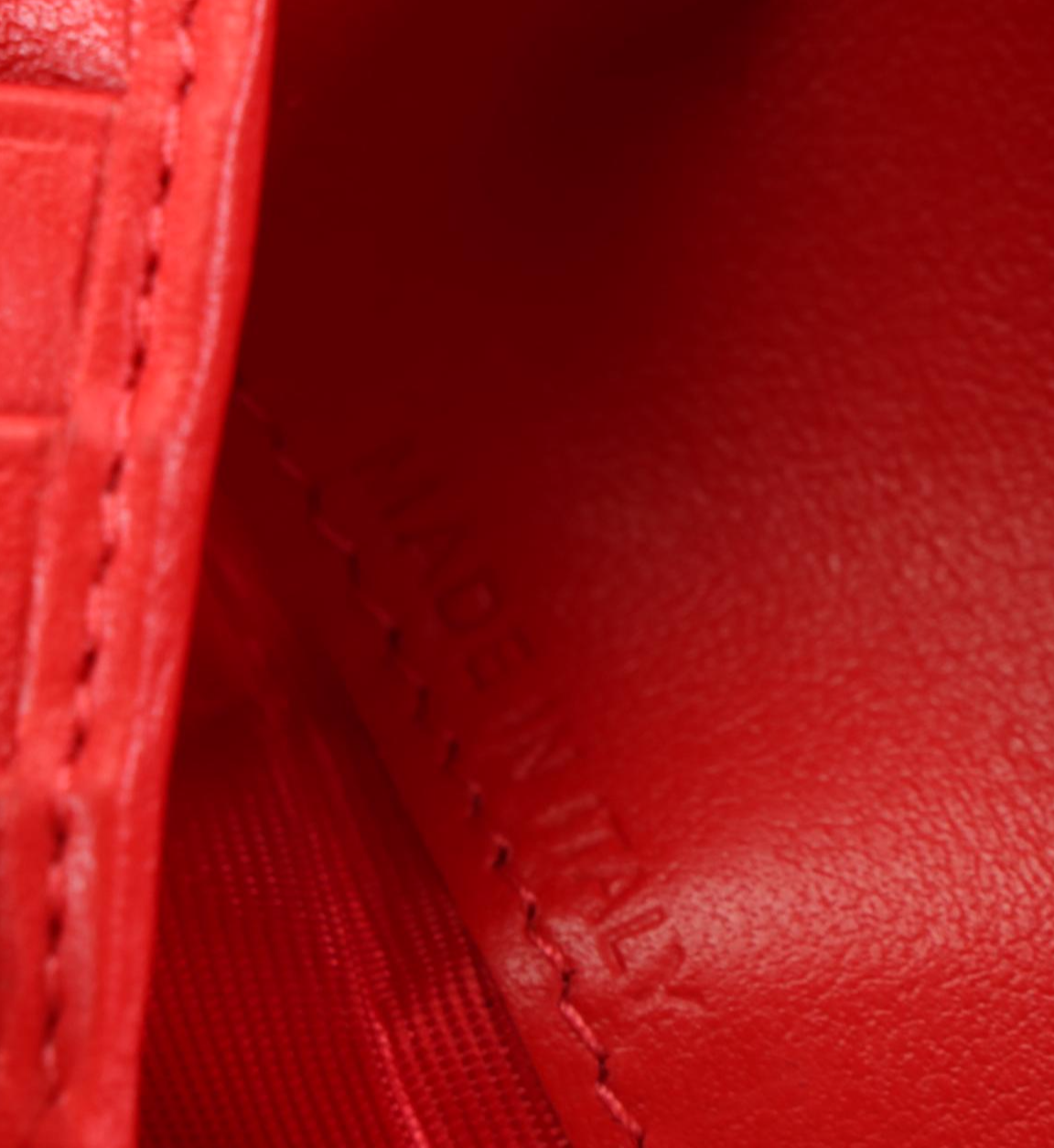 Christian Louboutin Panettone Wallet in Black Patent Leather and Multicolor Stud