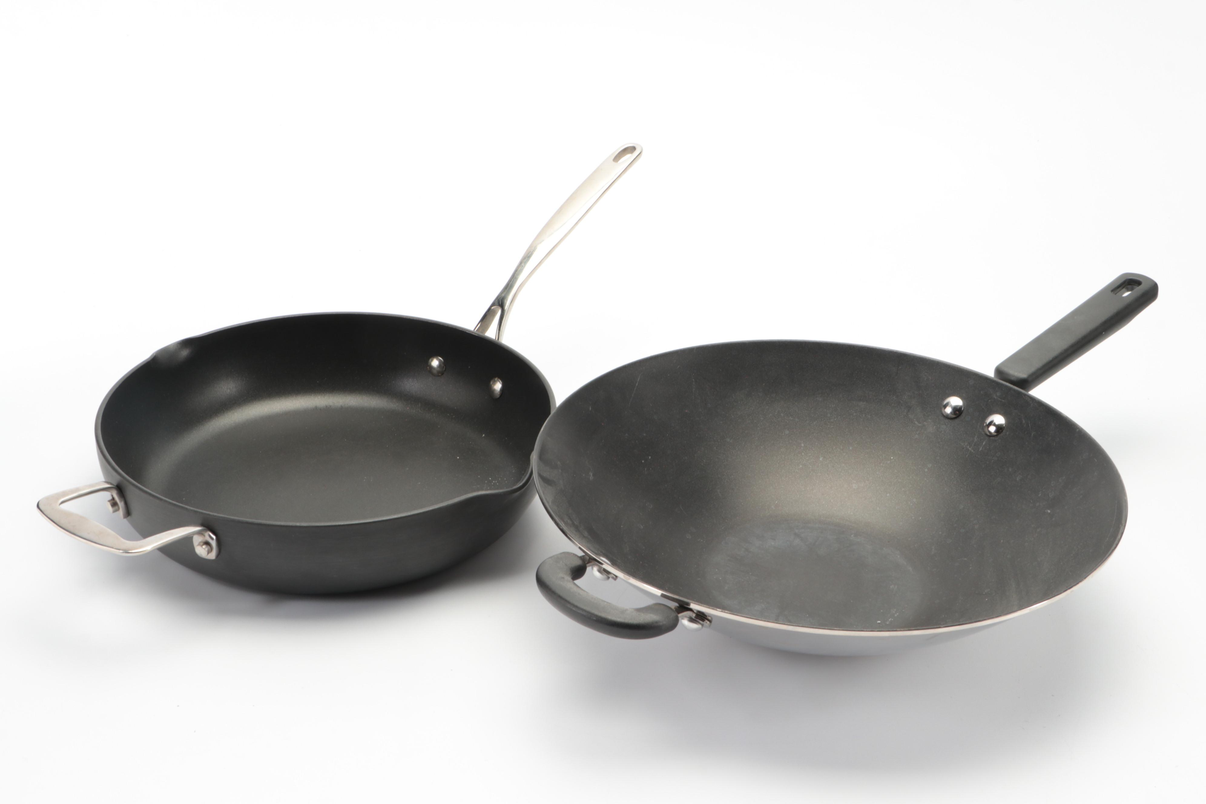Cook's Essentials Non-Stick Wok, Sauce Pan, and Other Cookware
