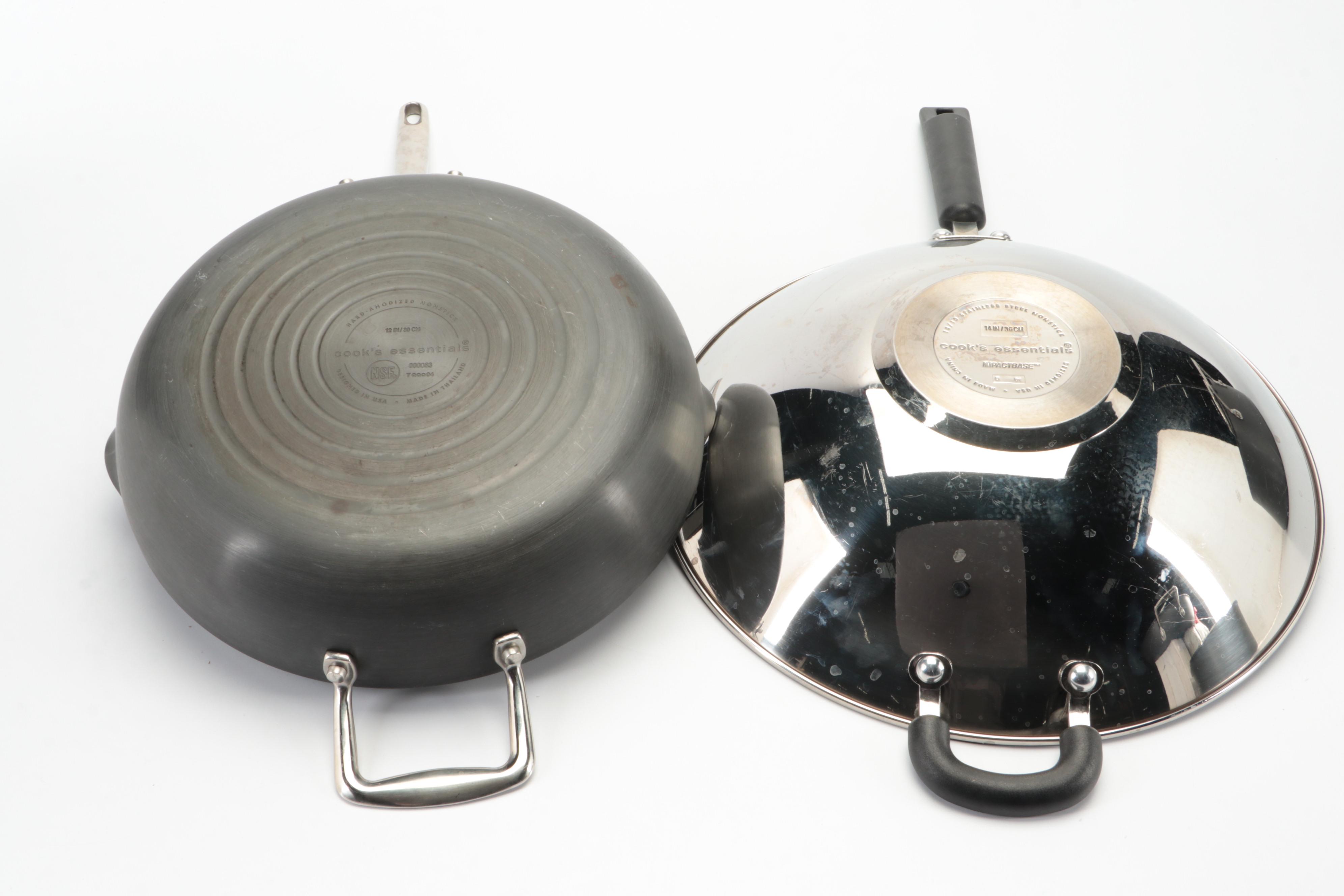 Cook's Essentials Non-Stick Wok, Sauce Pan, and Other Cookware