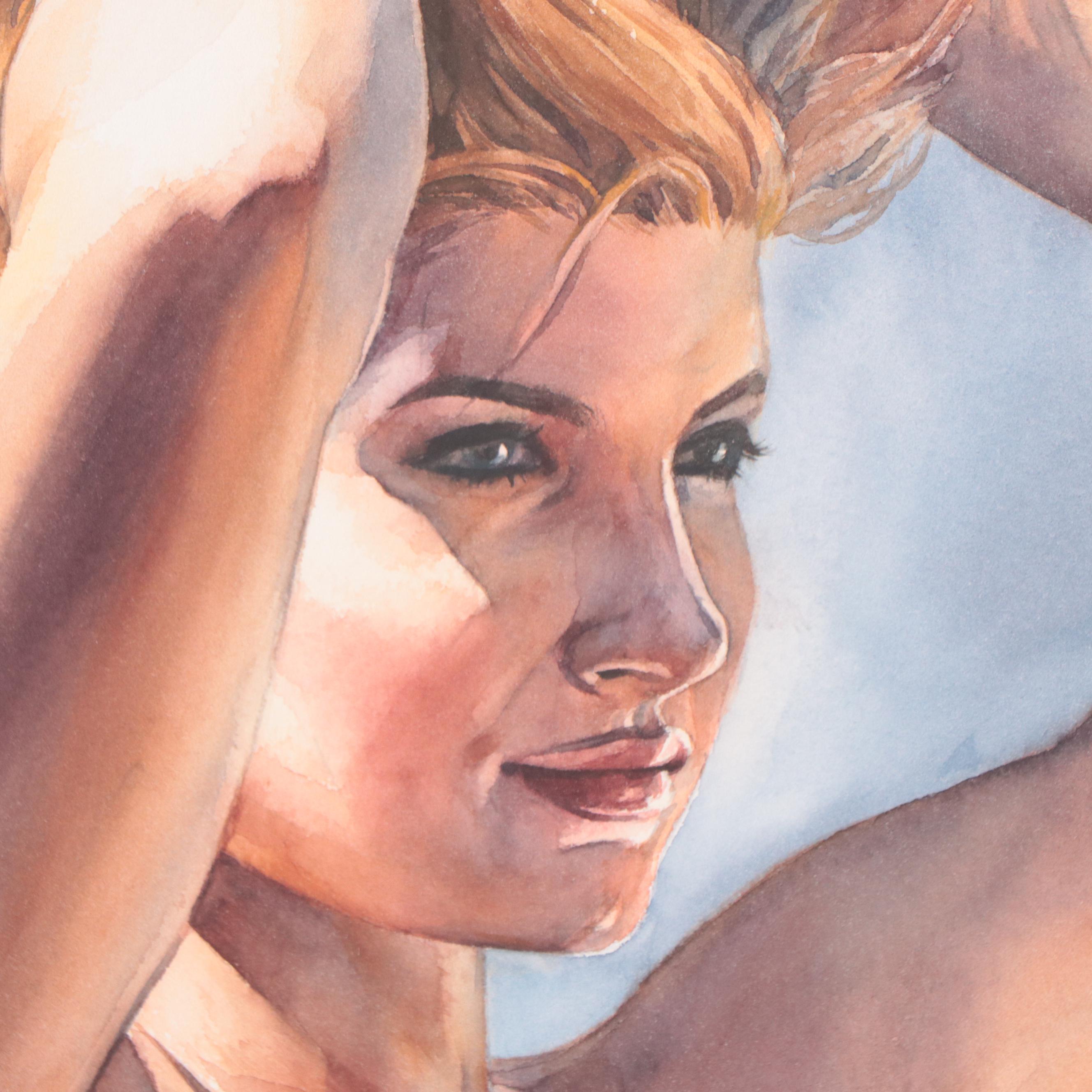 Anastasija Serdnova Figural Watercolor Painting, 2021