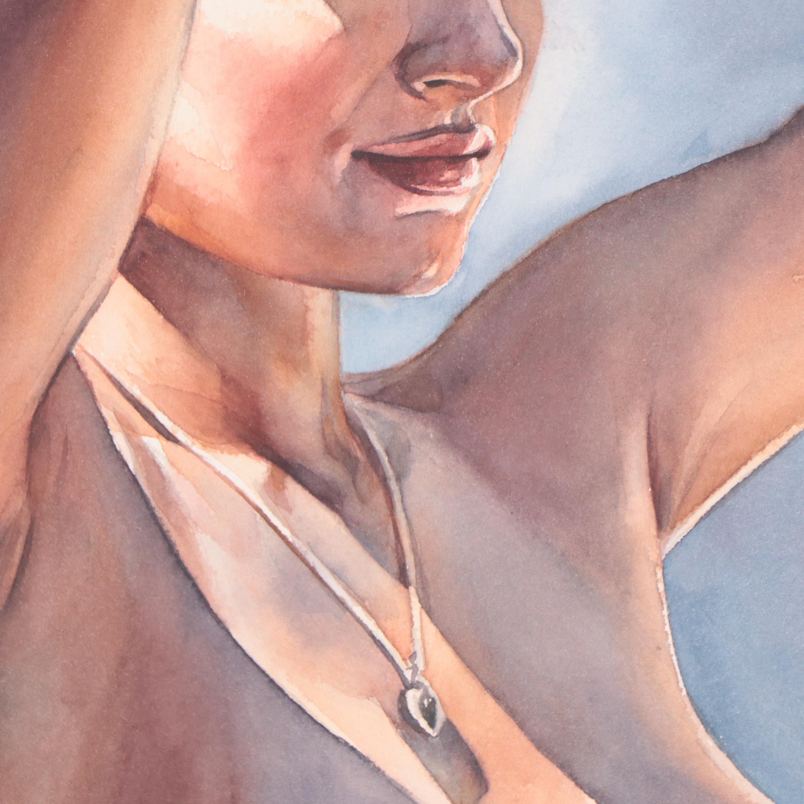 Anastasija Serdnova Figural Watercolor Painting, 2021