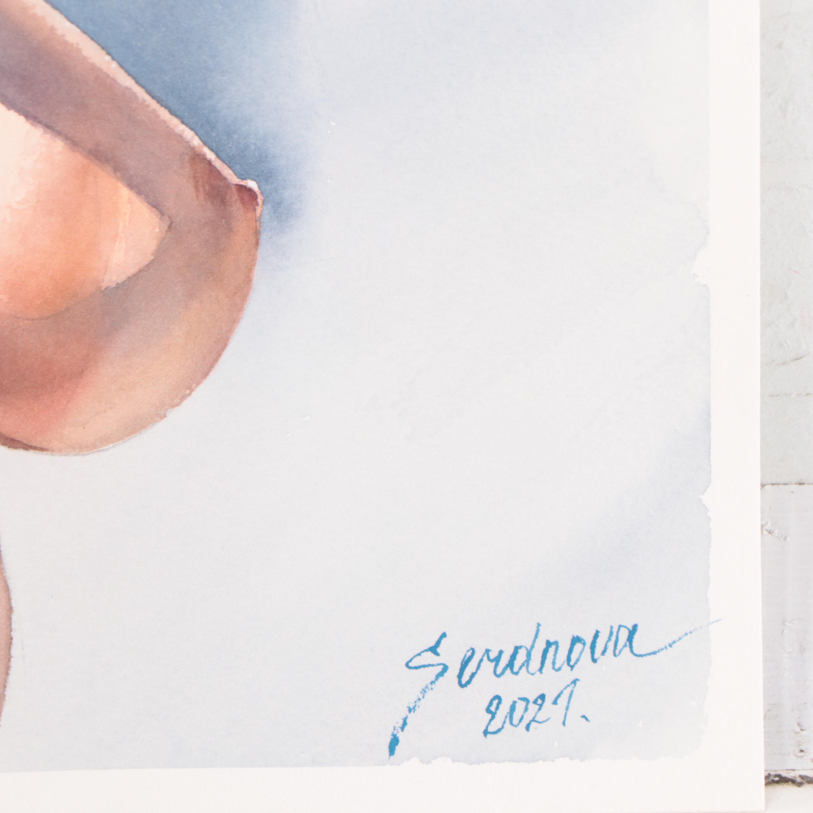 Anastasija Serdnova Figural Watercolor Painting, 2021