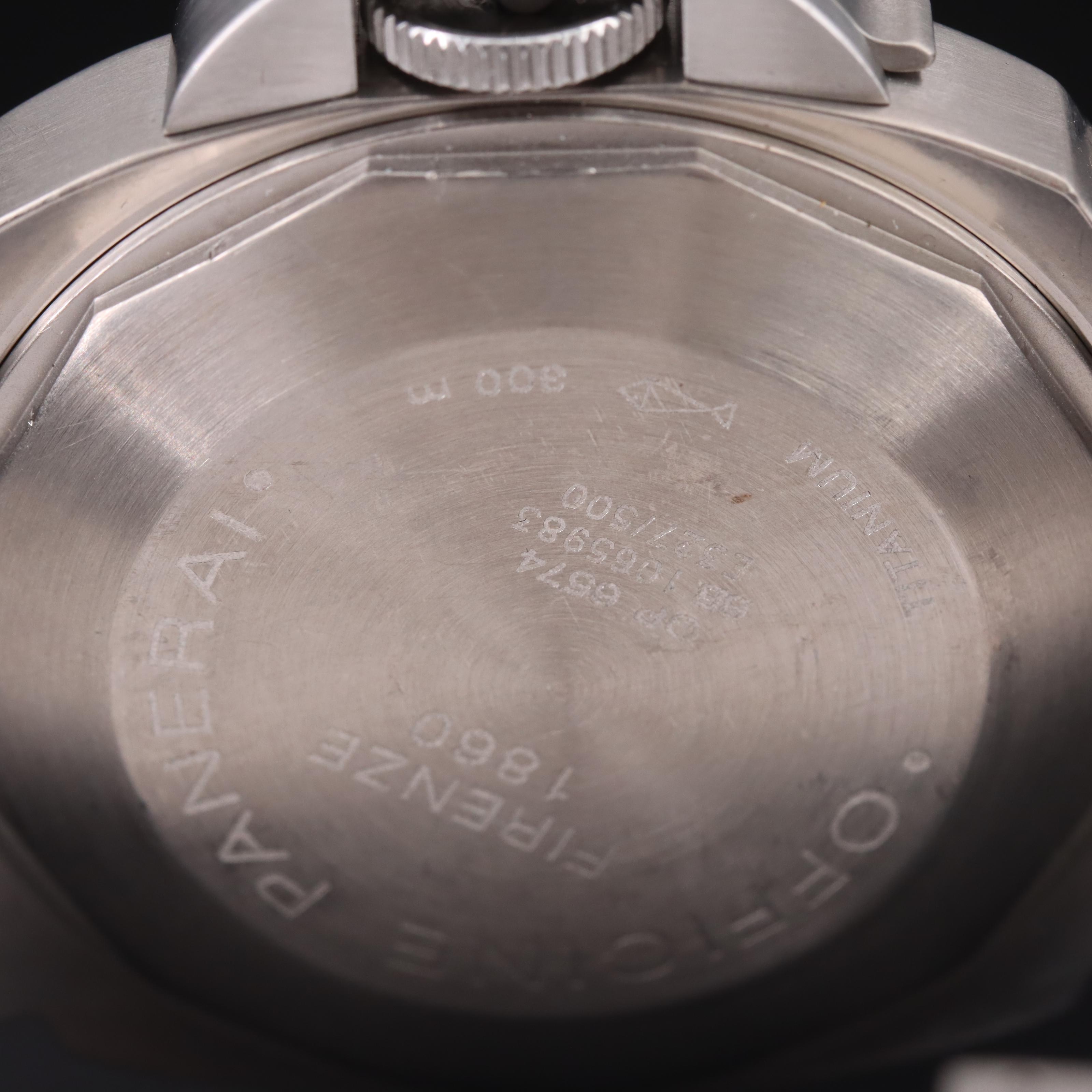 Panerai Luminor Titanium and Steel 44mm Power Reserve Automatic Watch