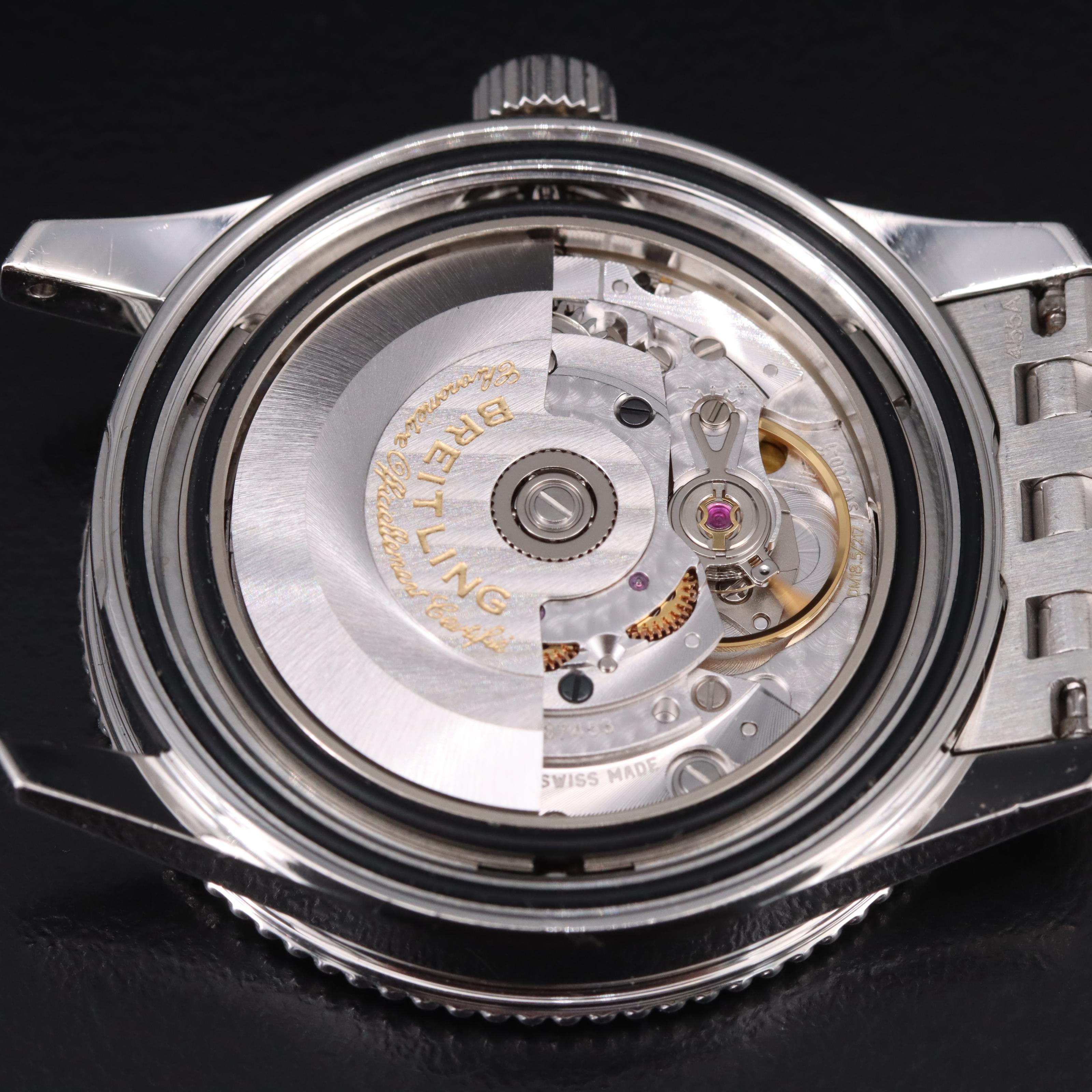 Breitling Navitimer 38 Black Dial Steel Automatic Watch