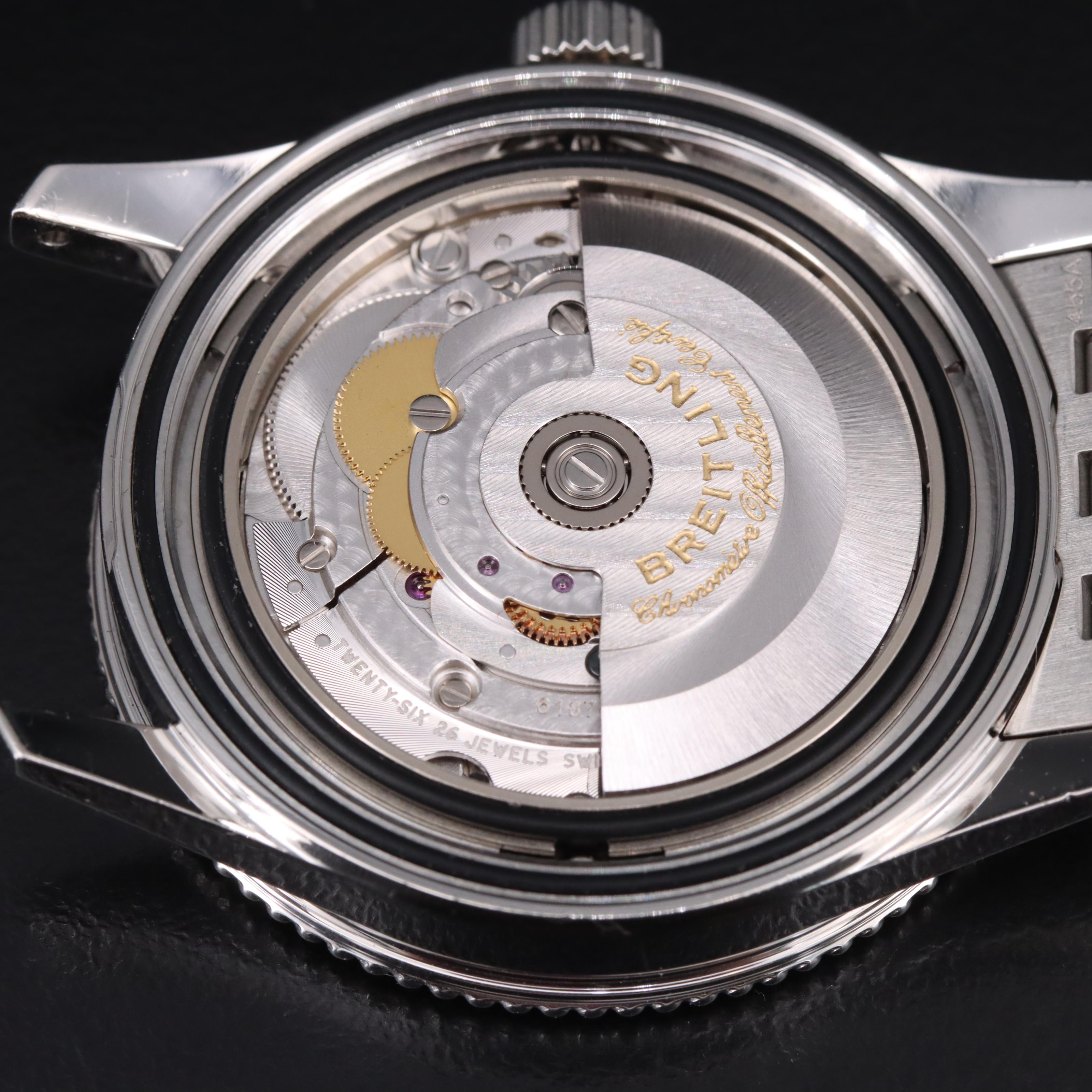 Breitling Navitimer 38 Black Dial Steel Automatic Watch