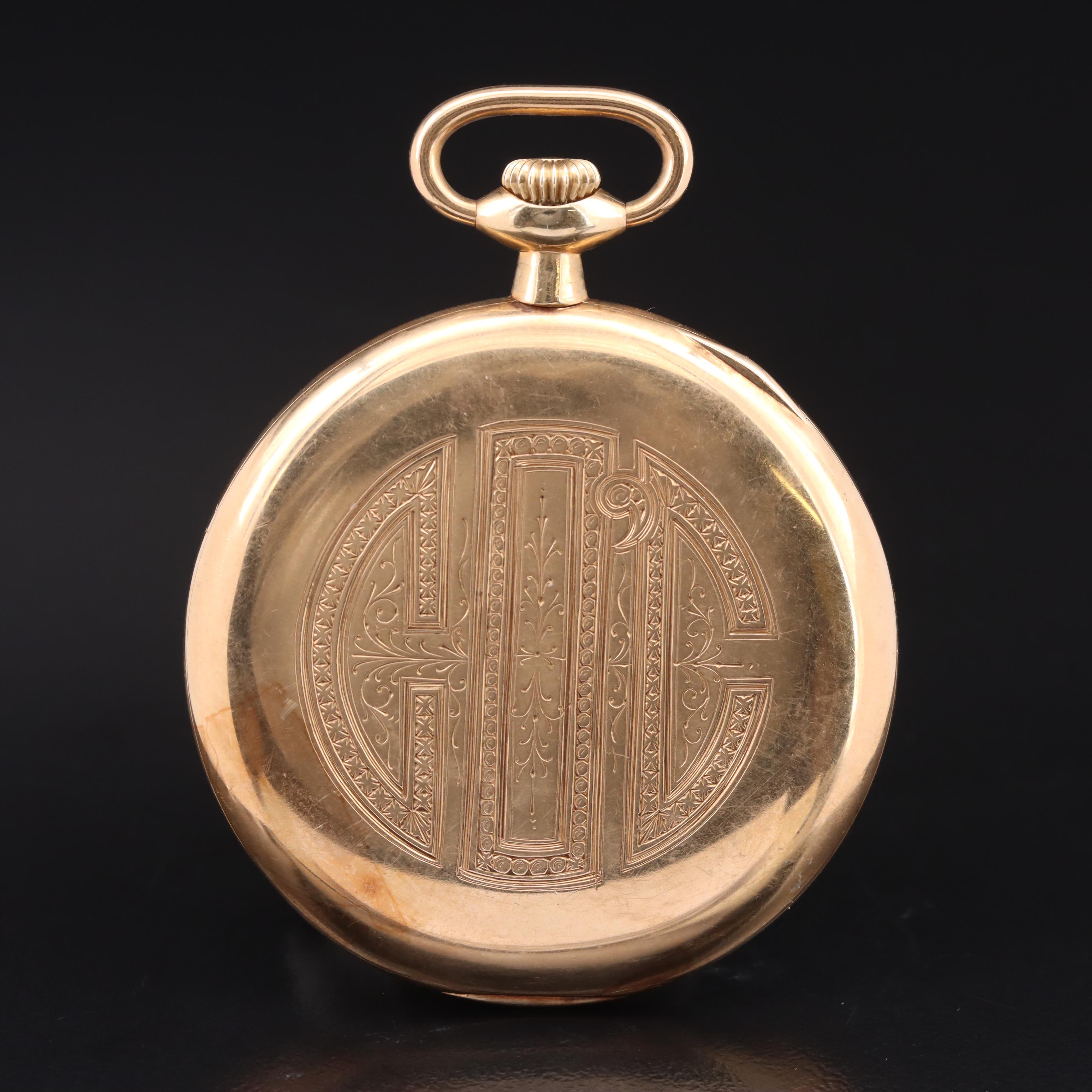 14K Gruen Veri-Thin Antique Pocket Watch