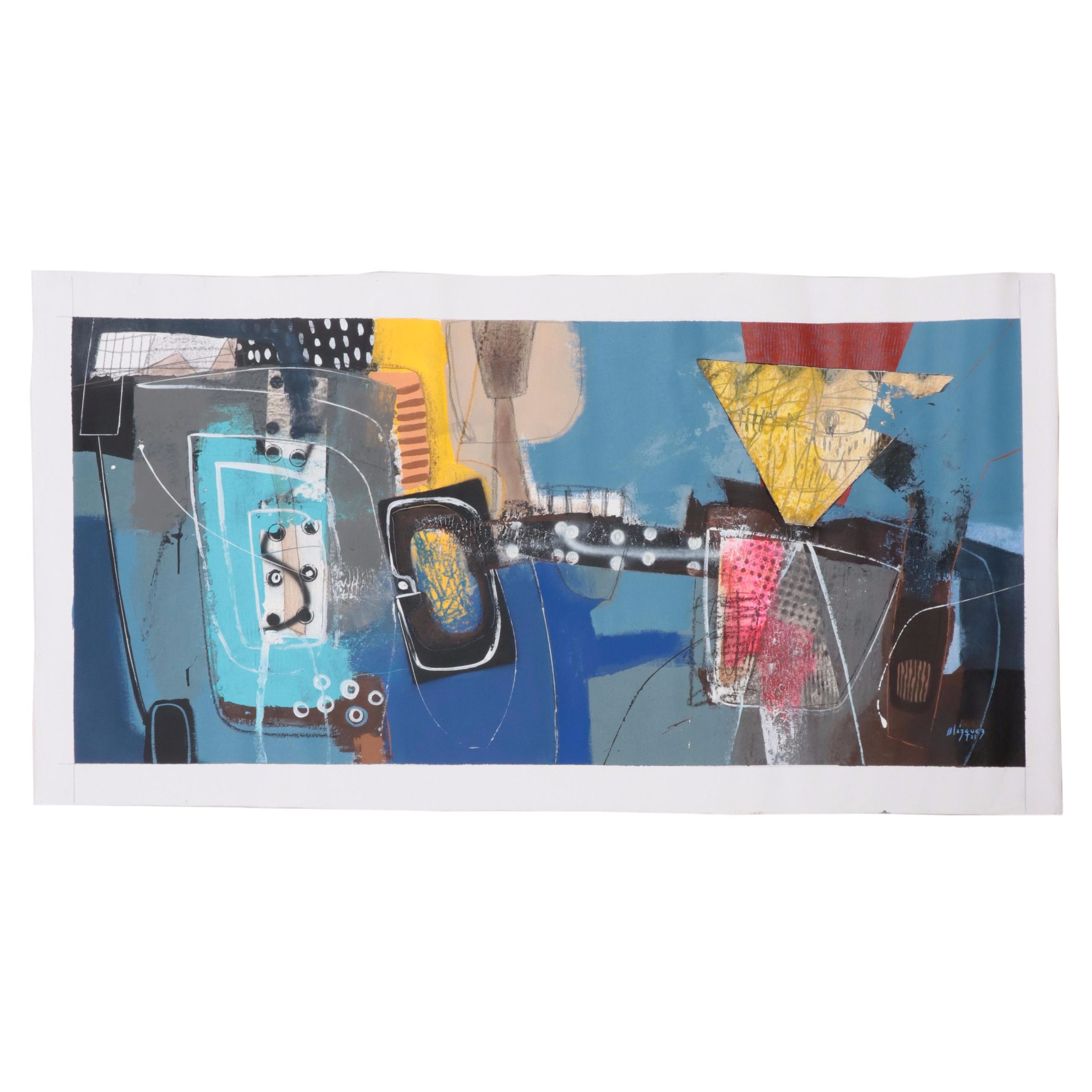 Michel Blázquez Mixed Media Painting "The Lost Fable II," 2023