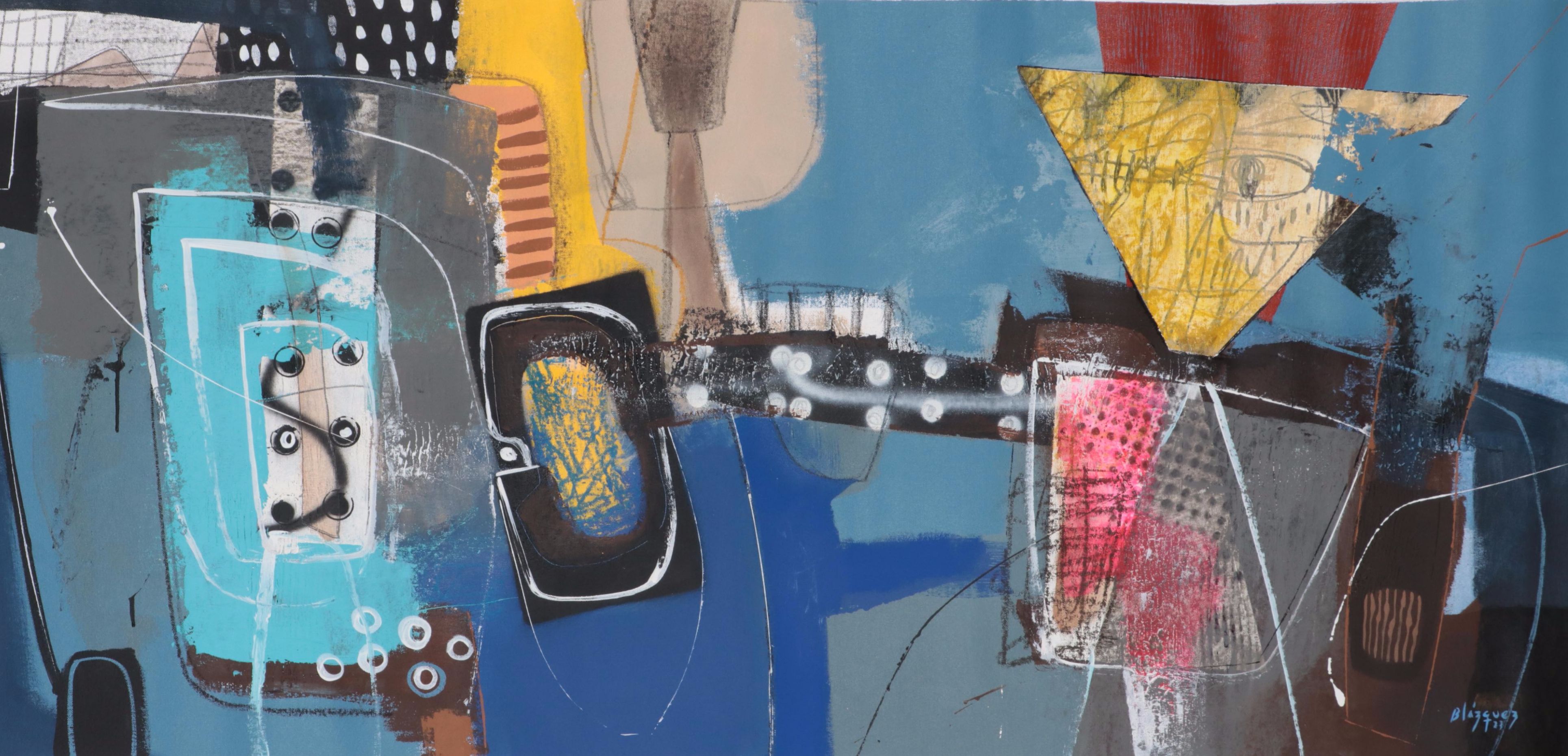 Michel Blázquez Mixed Media Painting "The Lost Fable II," 2023