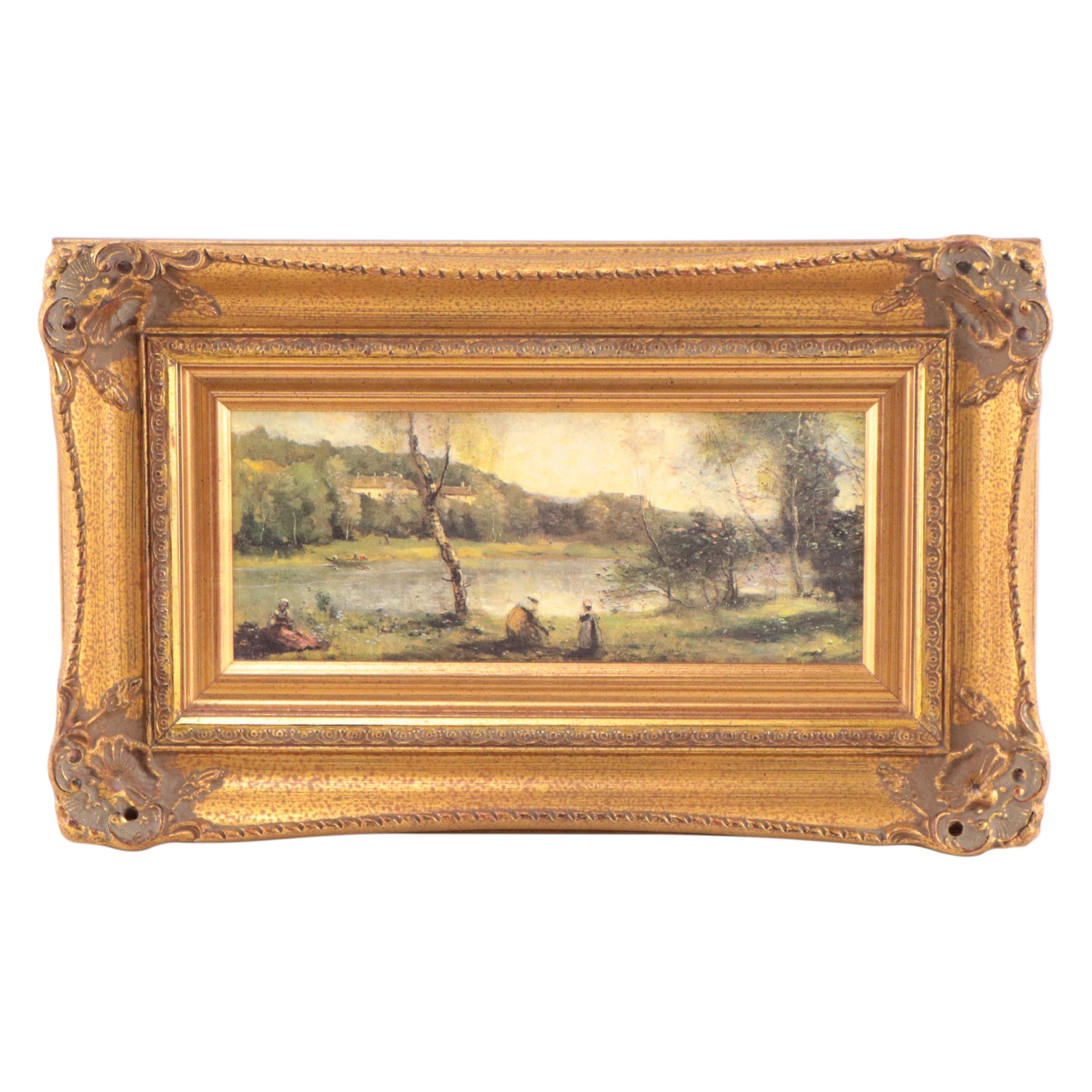 Digital Prints After Jean-Baptiste-Camille Corot of Pastoral Landscapes