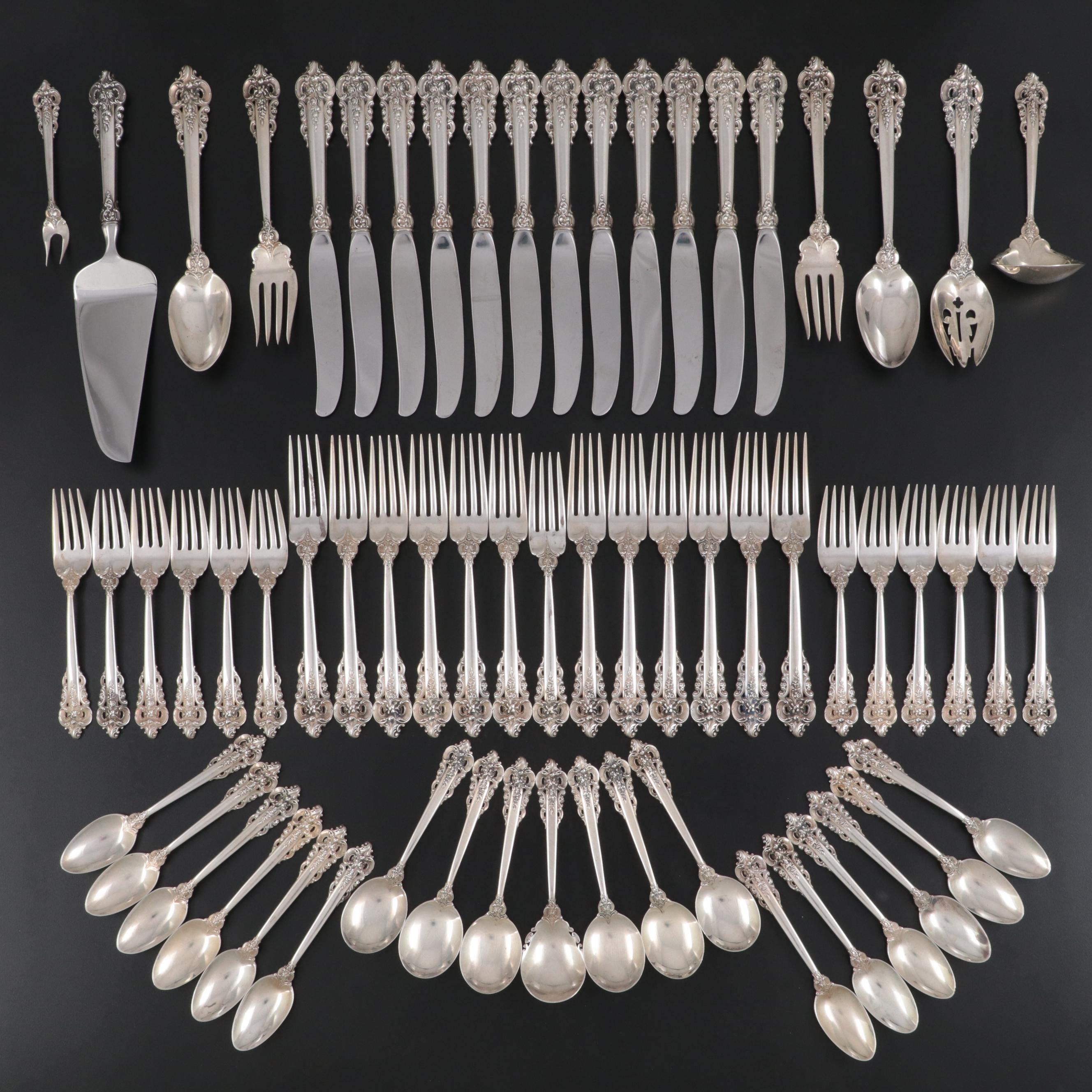 Wallace "Grande Baroque" Sterling Silver Flatware and Serving Utensils
