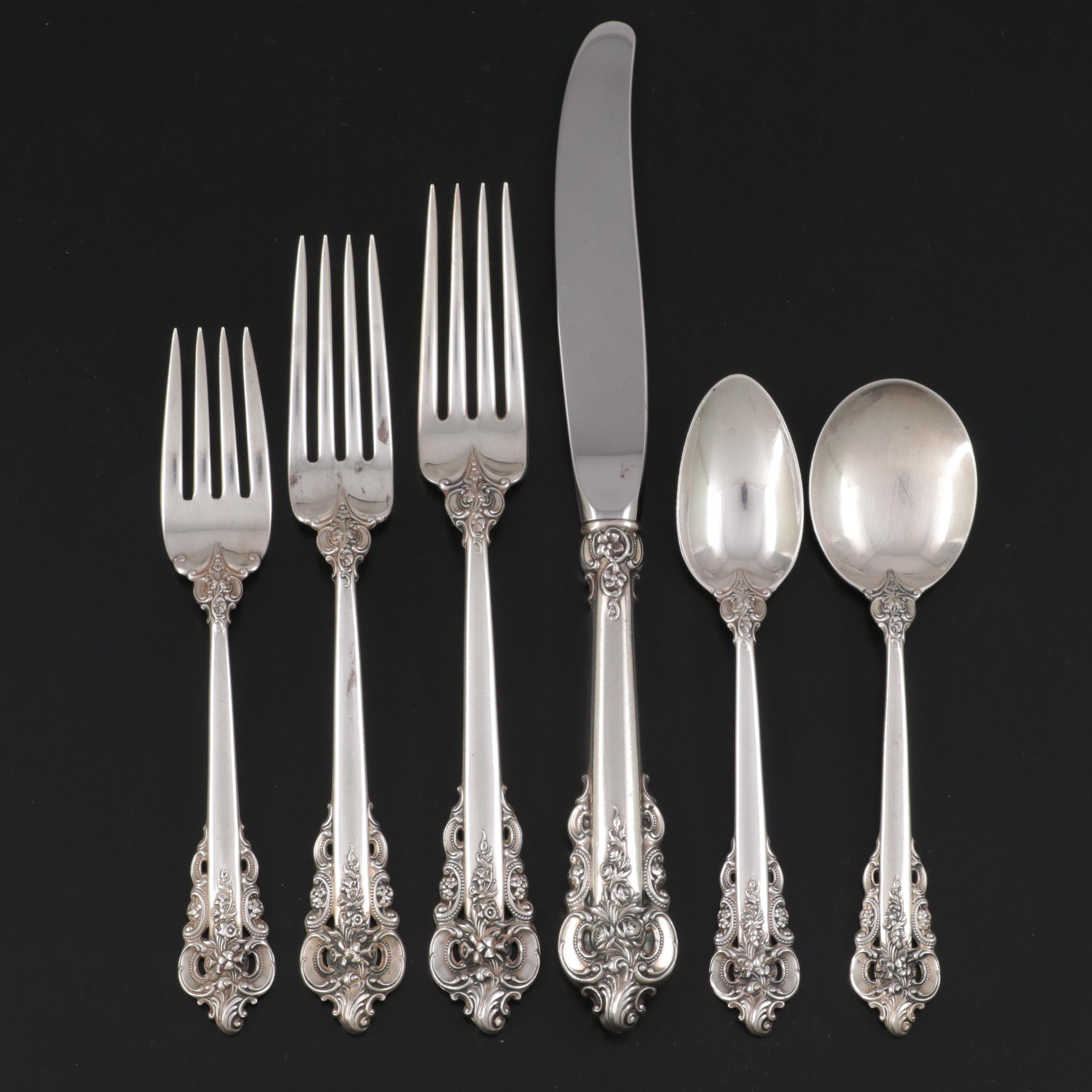 Wallace "Grande Baroque" Sterling Silver Flatware and Serving Utensils