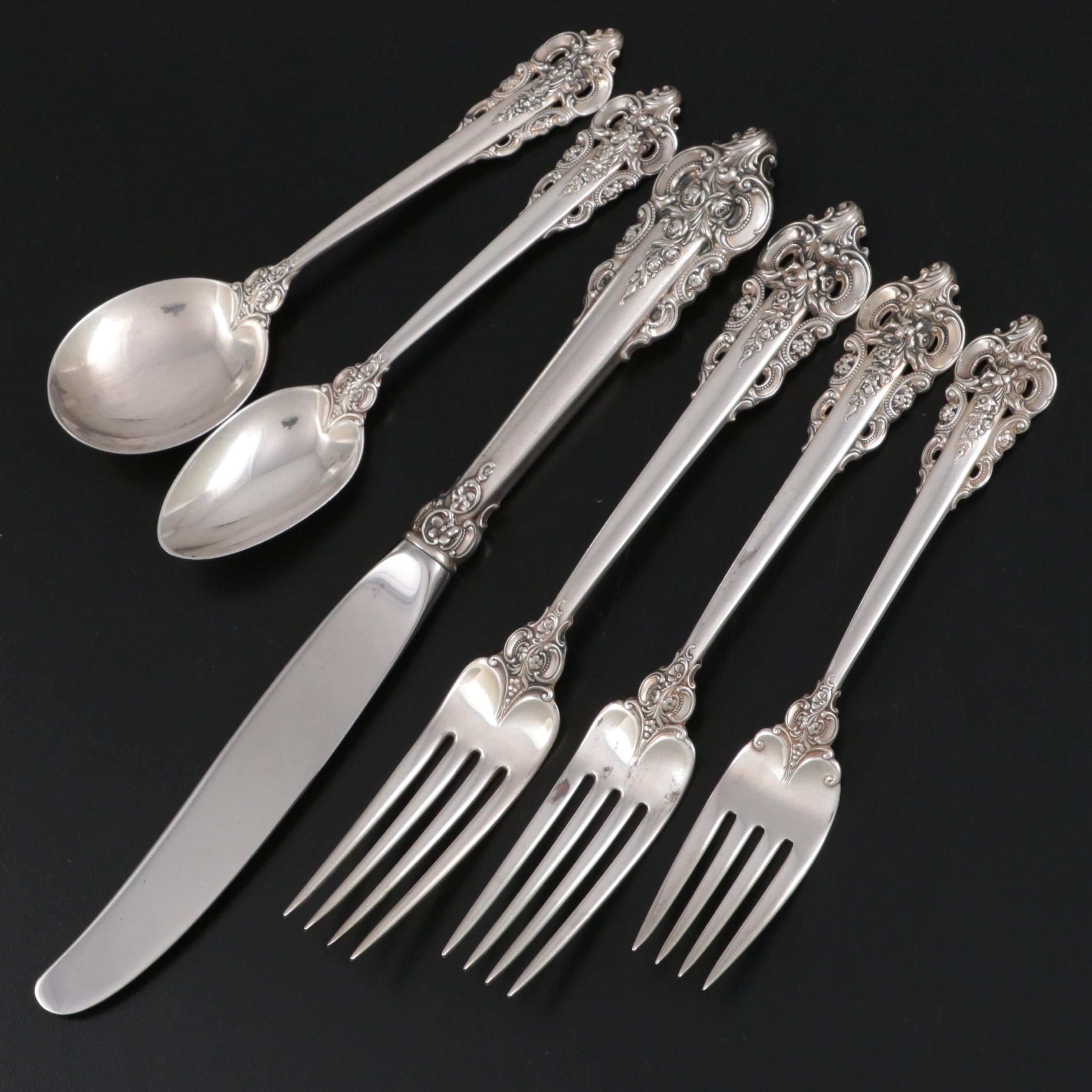 Wallace "Grande Baroque" Sterling Silver Flatware and Serving Utensils