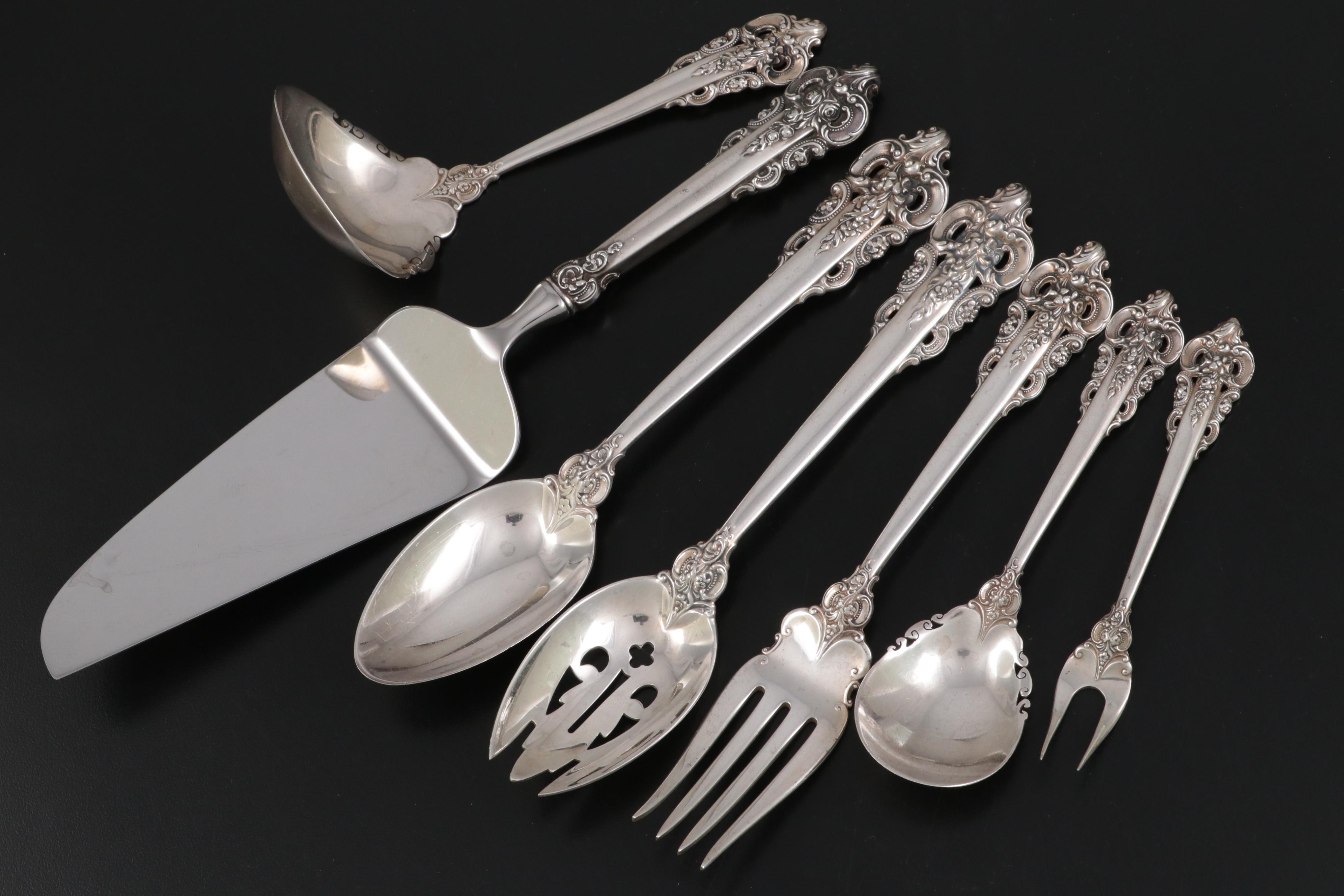 Wallace "Grande Baroque" Sterling Silver Flatware and Serving Utensils