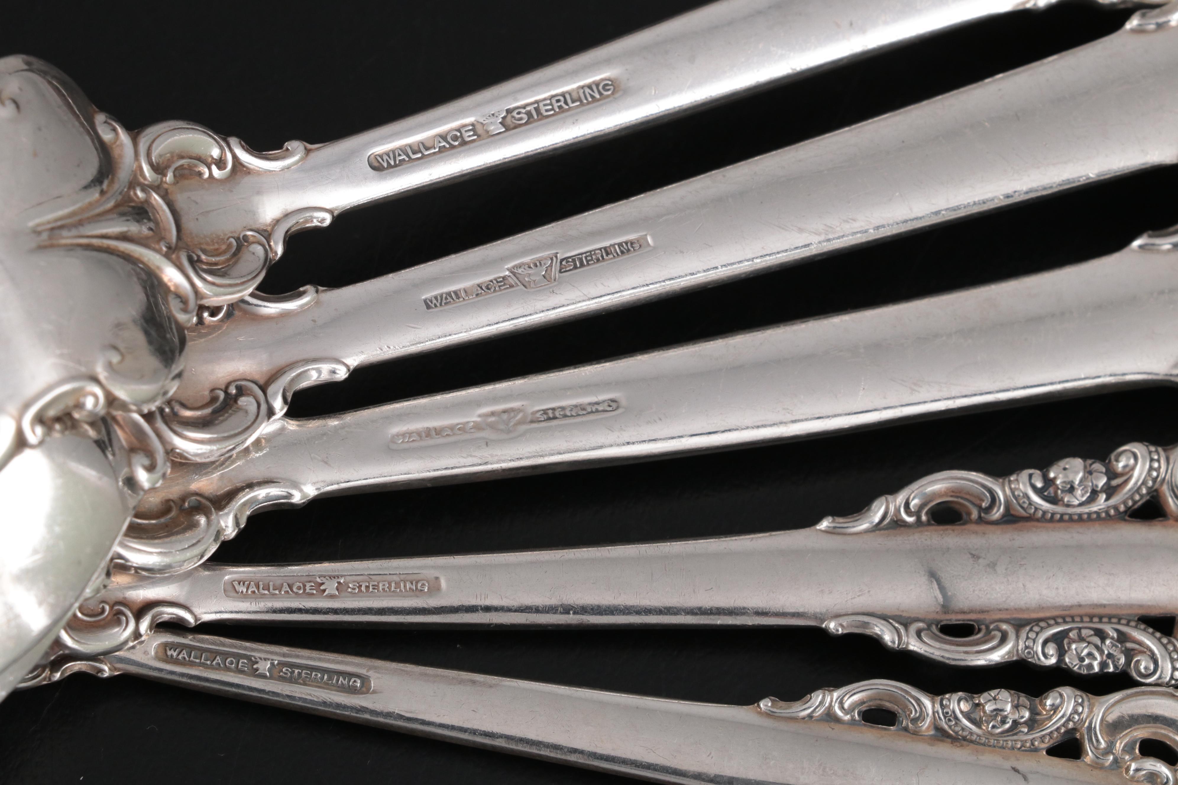 Wallace "Grande Baroque" Sterling Silver Flatware and Serving Utensils