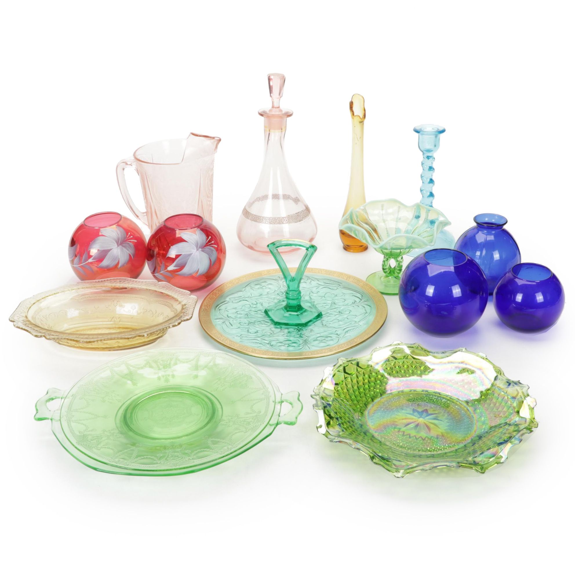 Viking, Depression, Carnival and Other Glass Vases, Bowls and More