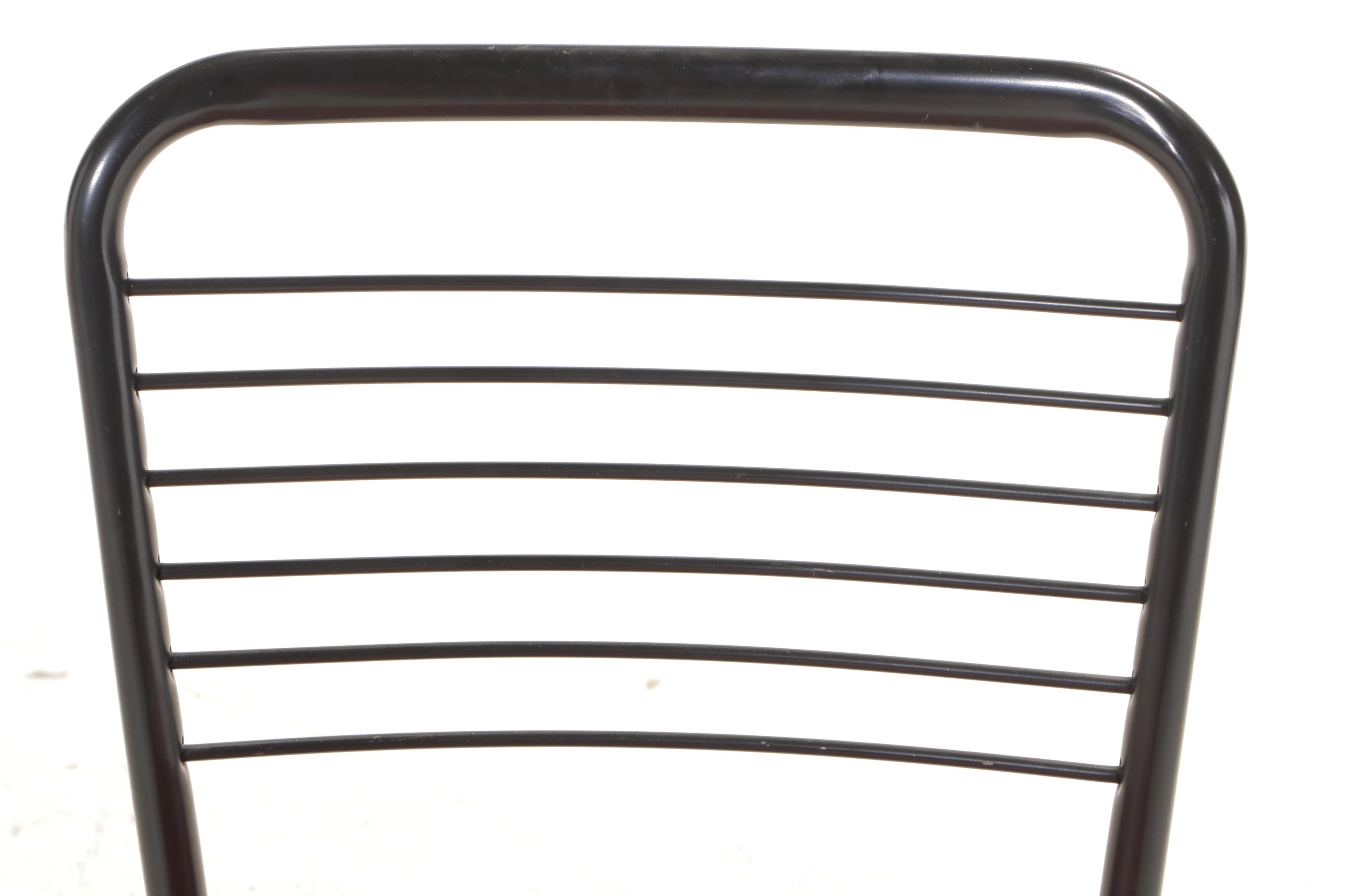 Folding Metal Card Table and Chairs, Mid to Late 20th Century