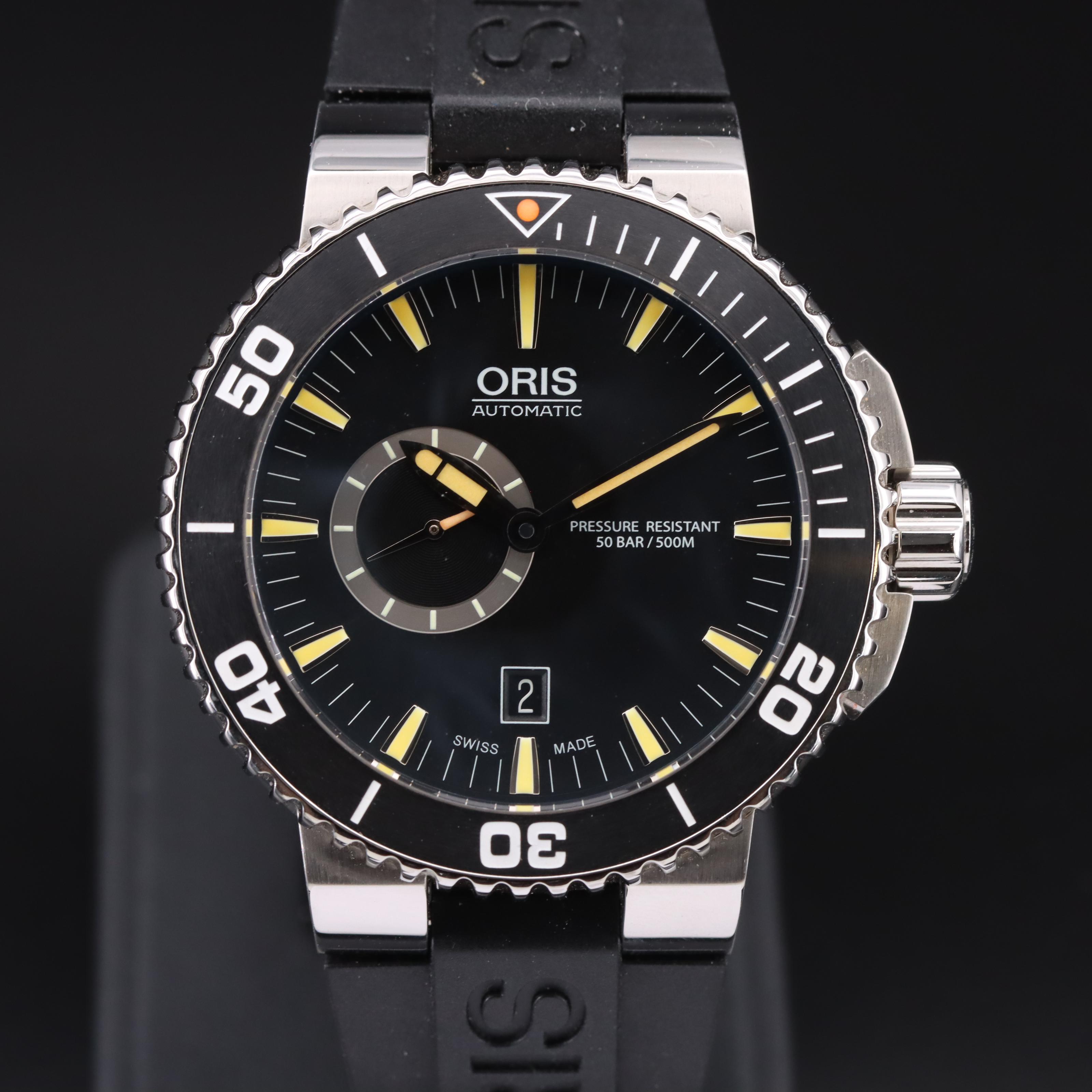Oris Aquis Diver Small Seconds Stainless Steel Automatic Watch