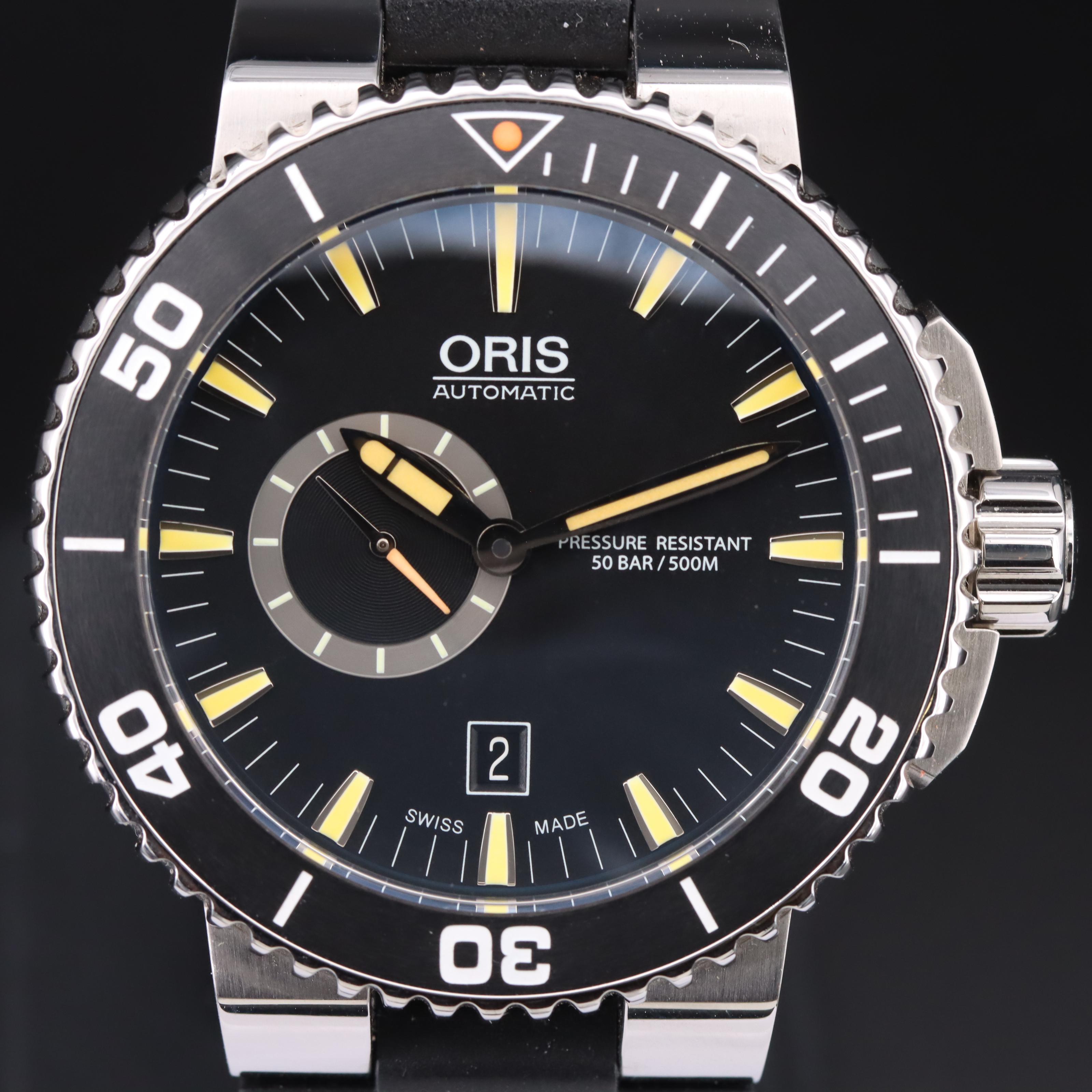 Oris Aquis Diver Small Seconds Stainless Steel Automatic Watch