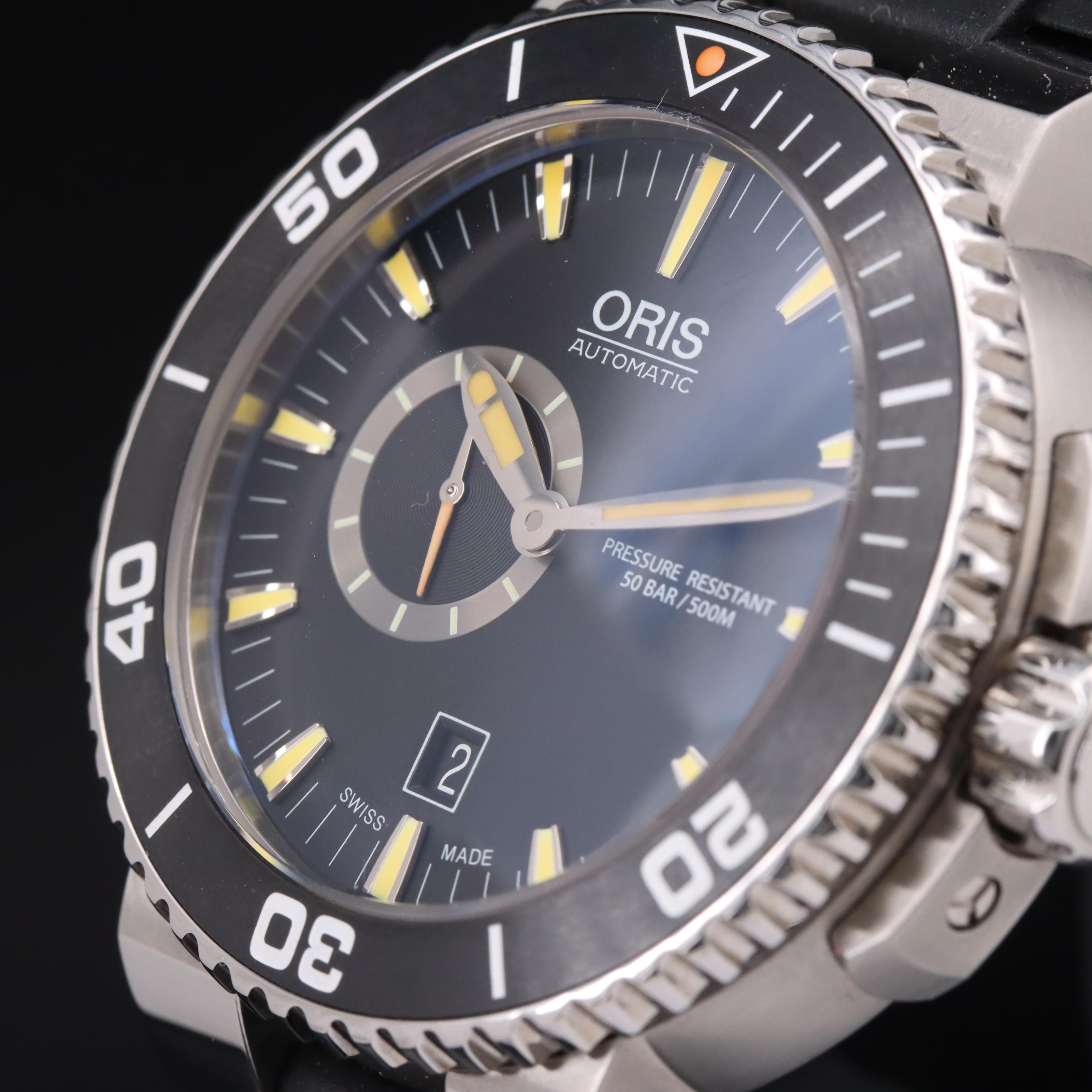 Oris Aquis Diver Small Seconds Stainless Steel Automatic Watch