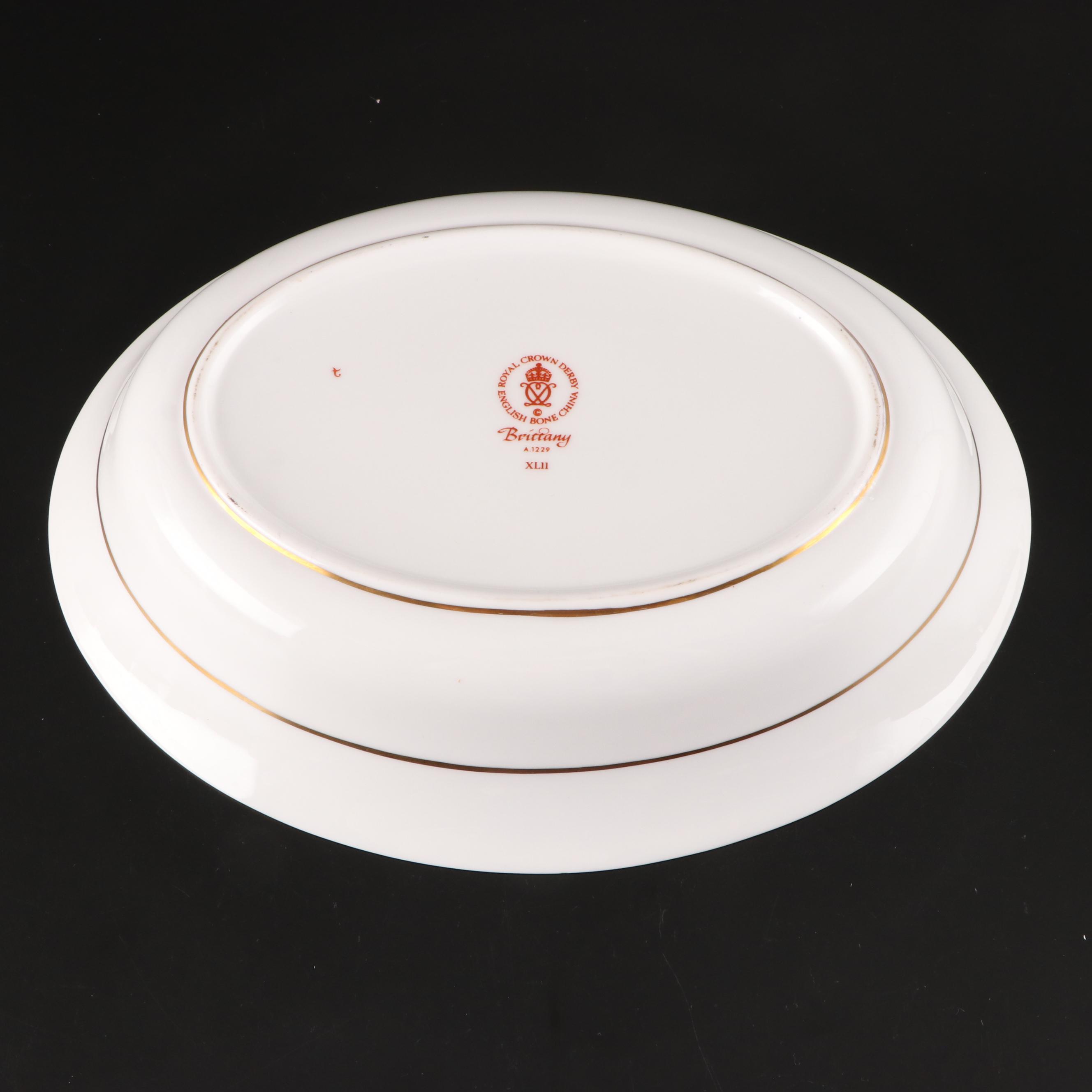 Royal Crown Derby "Brittany" Bone China Dinnerware, 1960–1997