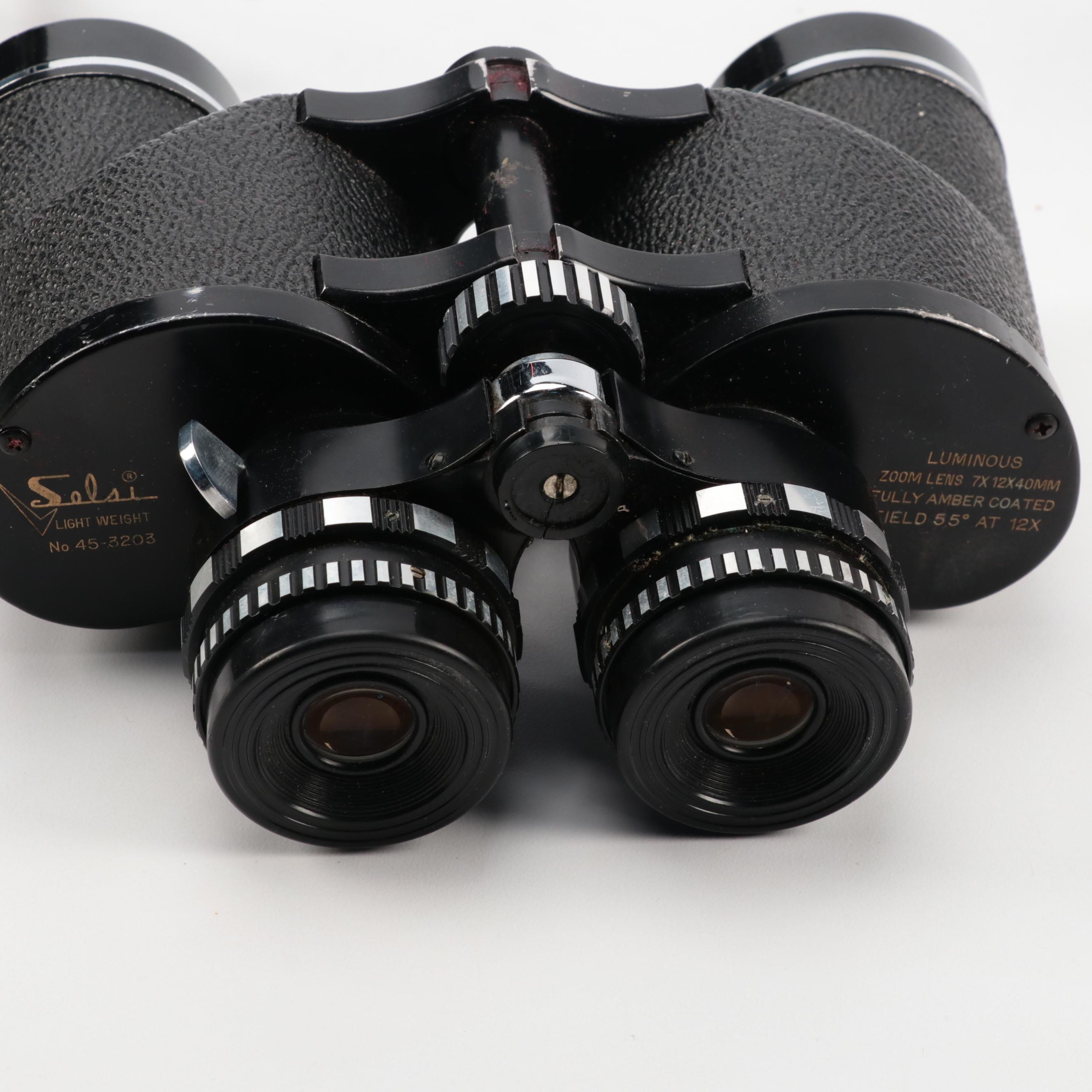 Selsi and Yoshida & Co. Binoculars with Leather Cases