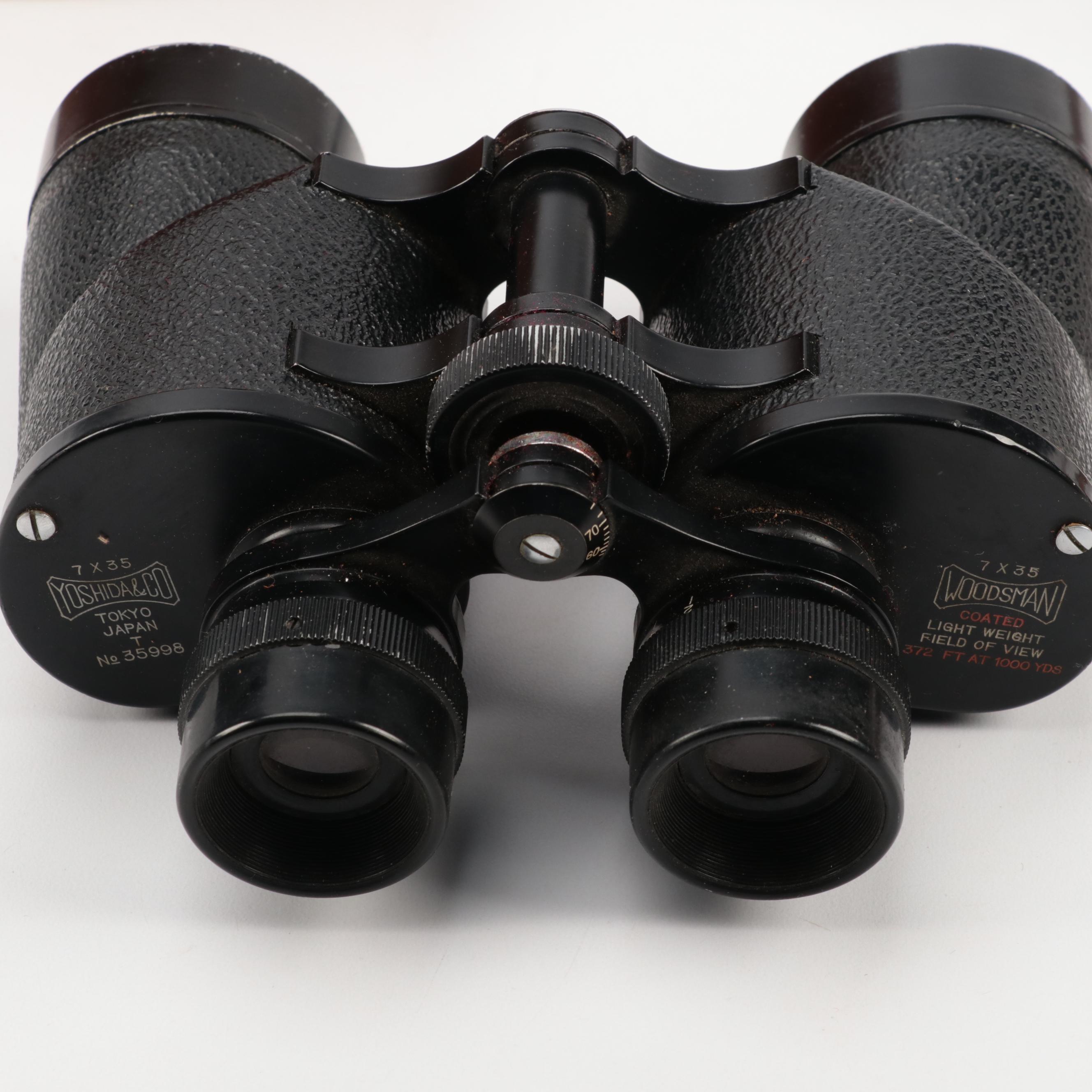 Selsi and Yoshida & Co. Binoculars with Leather Cases