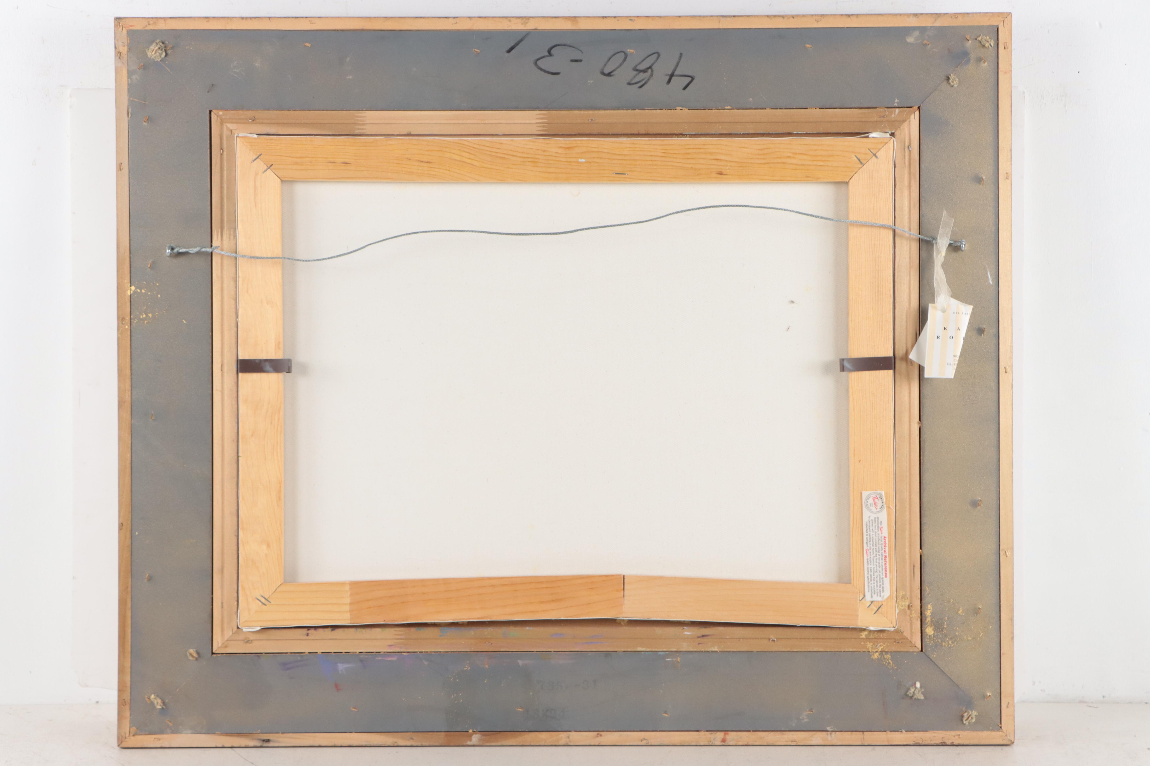 Karen Rolfes Impasto Oil Painting of Field of Flowers