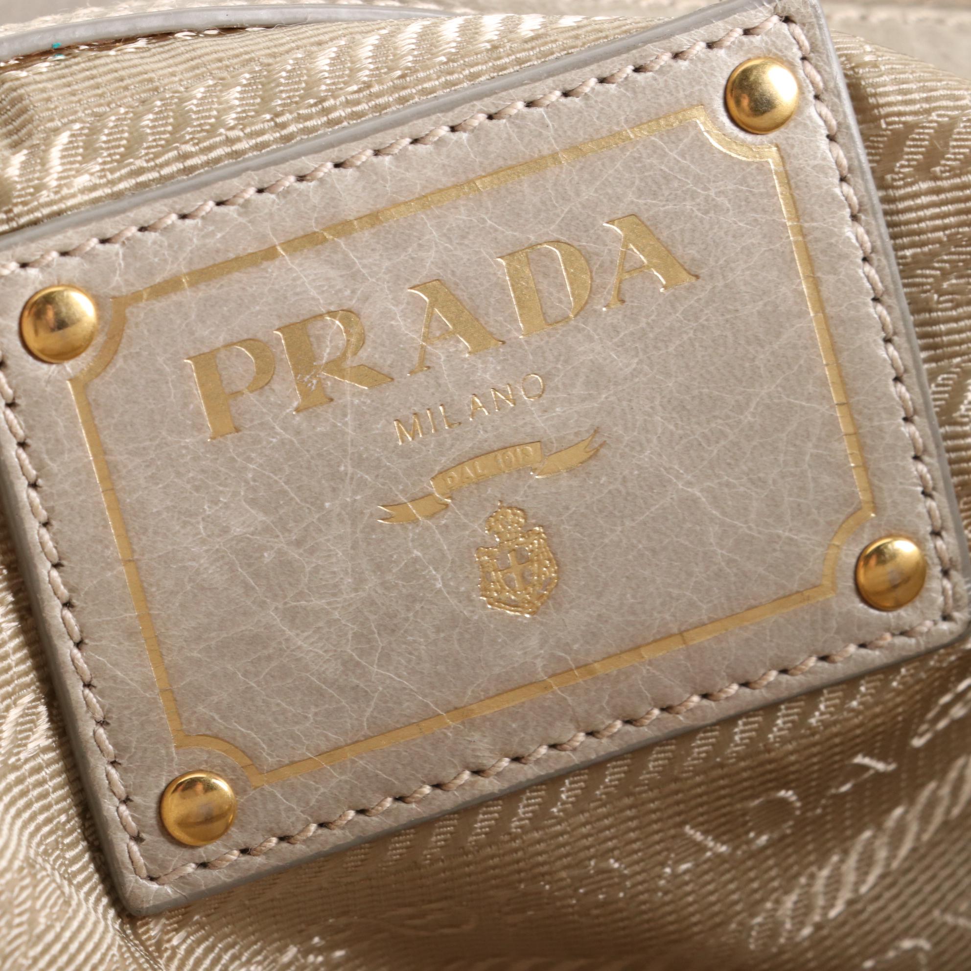 Prada Two-Way Handbag in Calfskin Leather