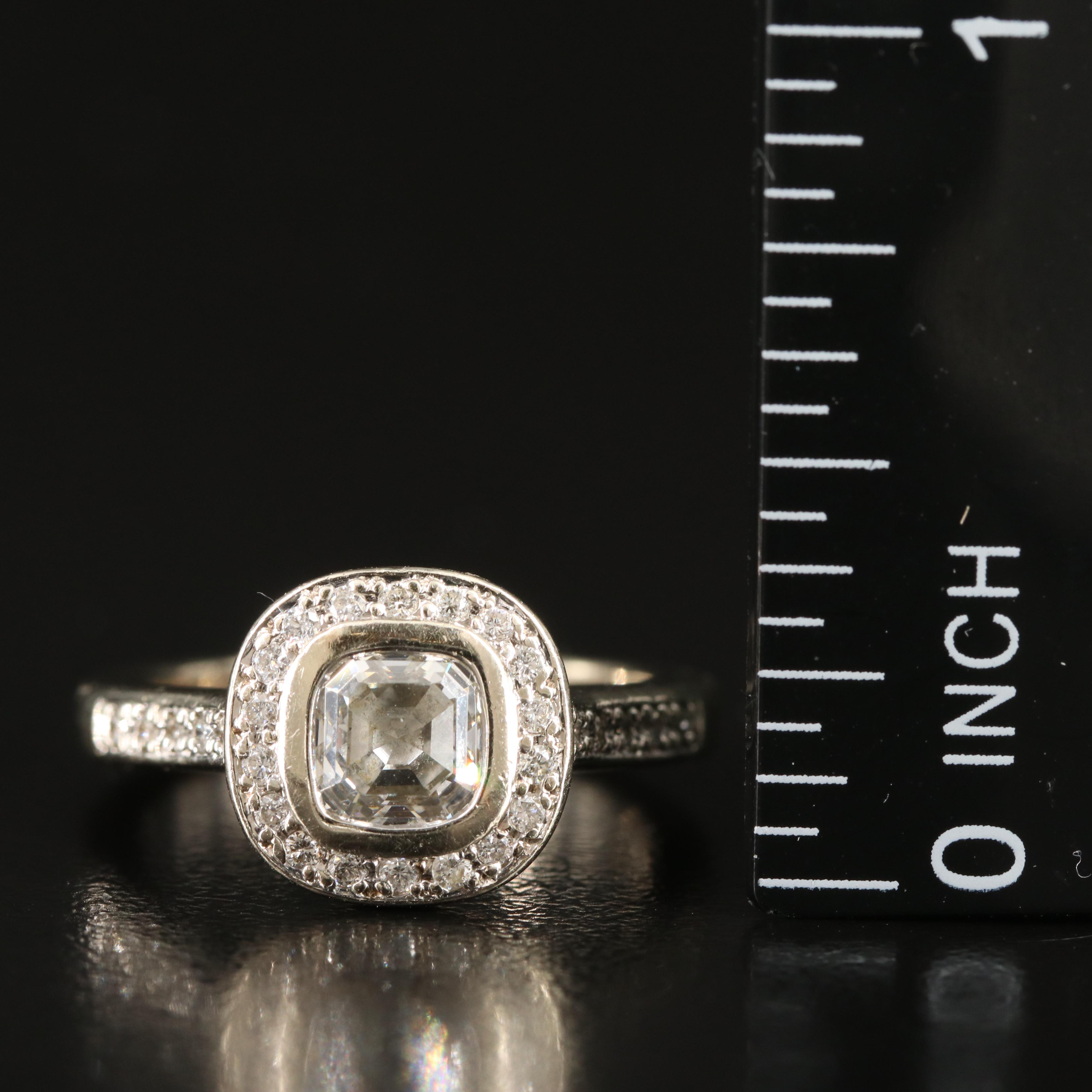 14K 1.21 CTW Diamond Ring with GIA Report