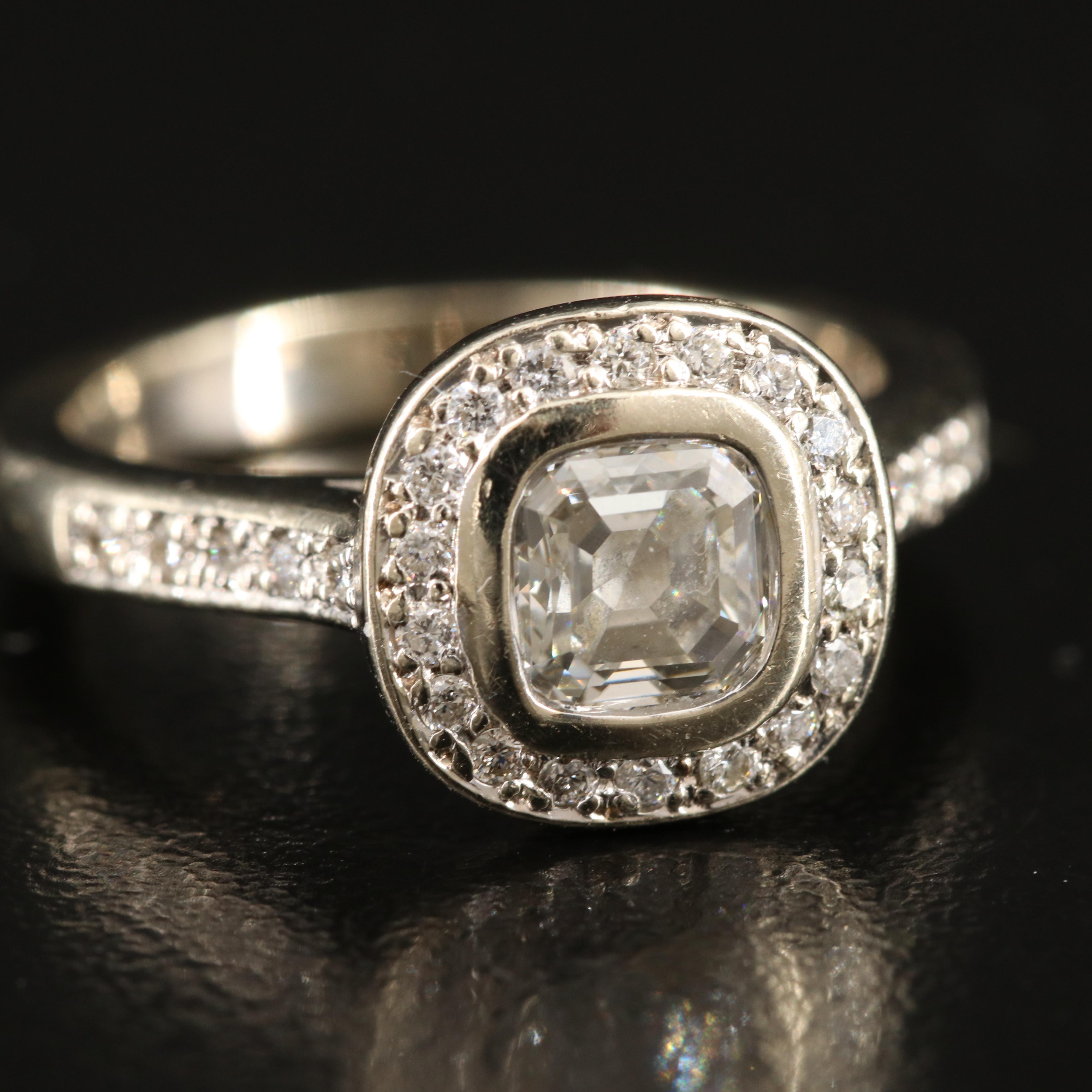 14K 1.21 CTW Diamond Ring with GIA Report
