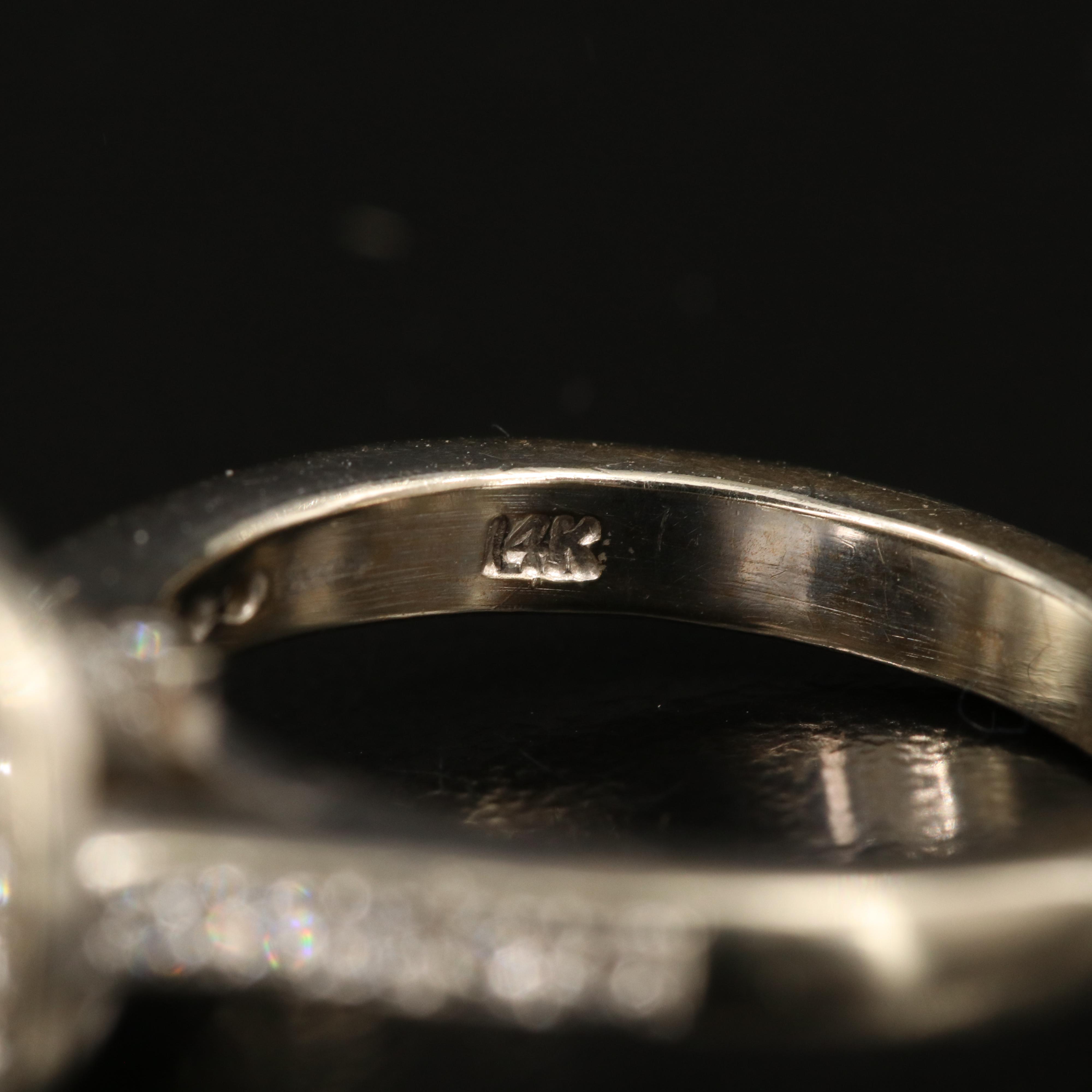 14K 1.21 CTW Diamond Ring with GIA Report