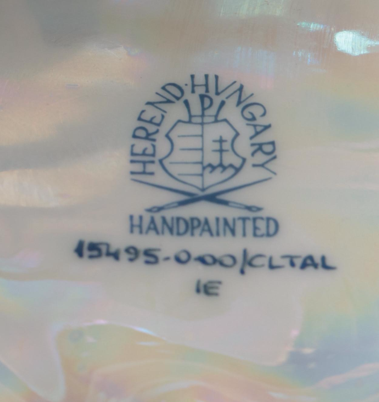 Herend Natural "Perforated Conch Shell" Porcelain Figurine