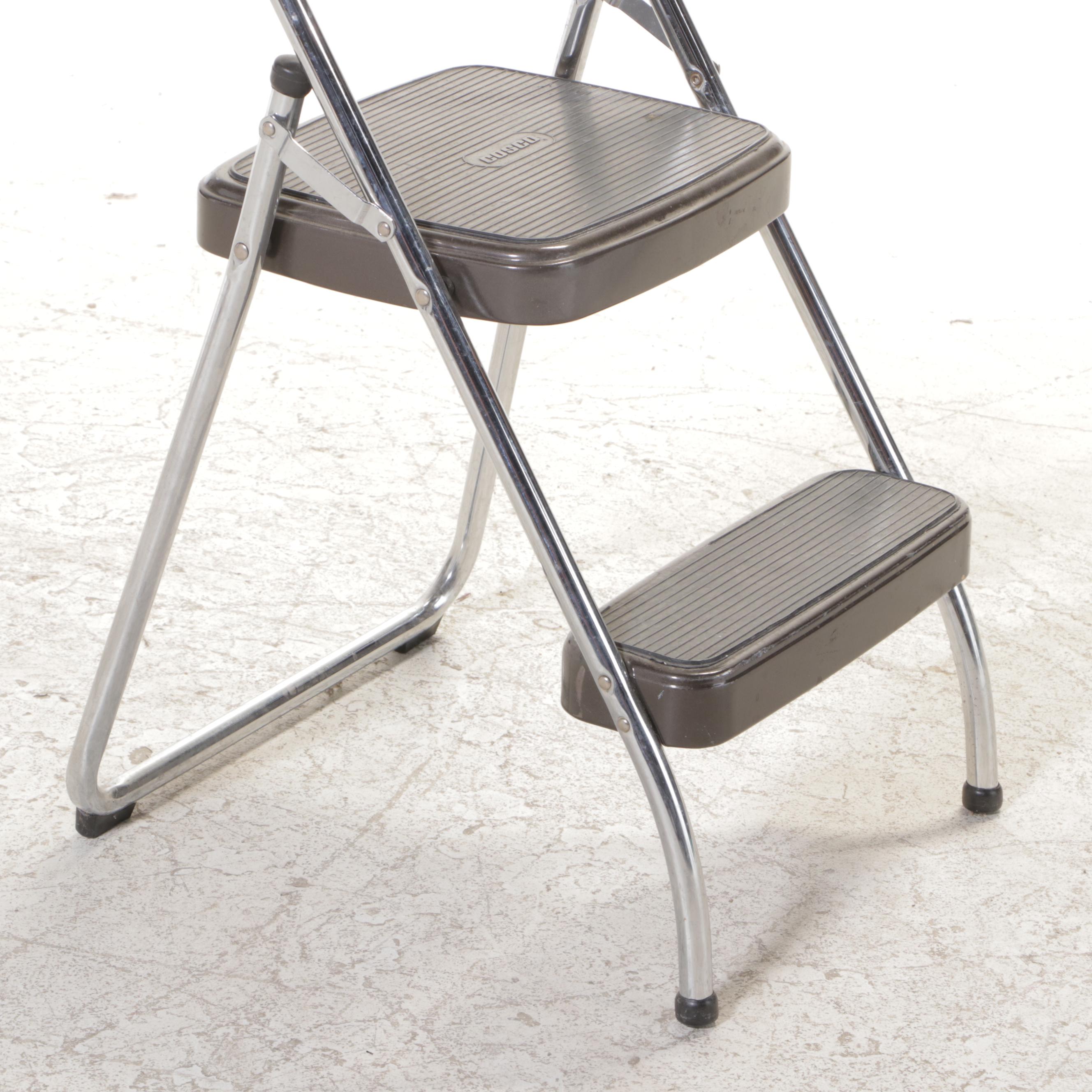 All-American Ladder 6' Aluminum Step Ladder With Cosco Step Stool