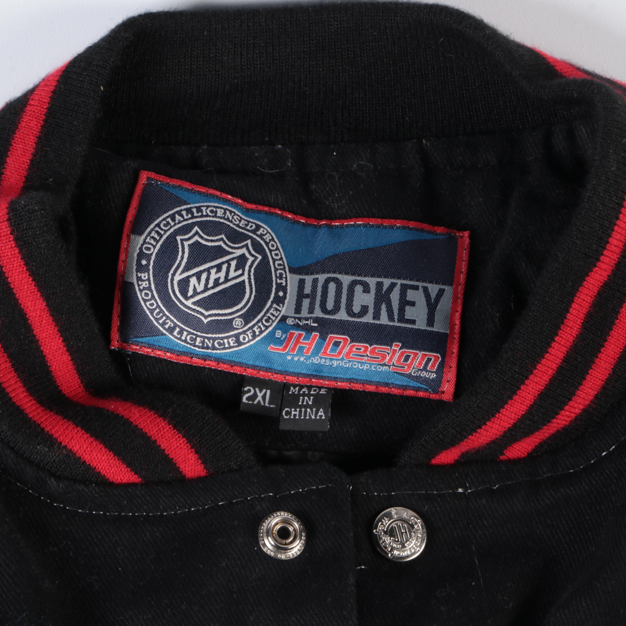 2010 Stanley Cup Champions Blackhawks Stitched Jacket with Bowman Hockey Cards