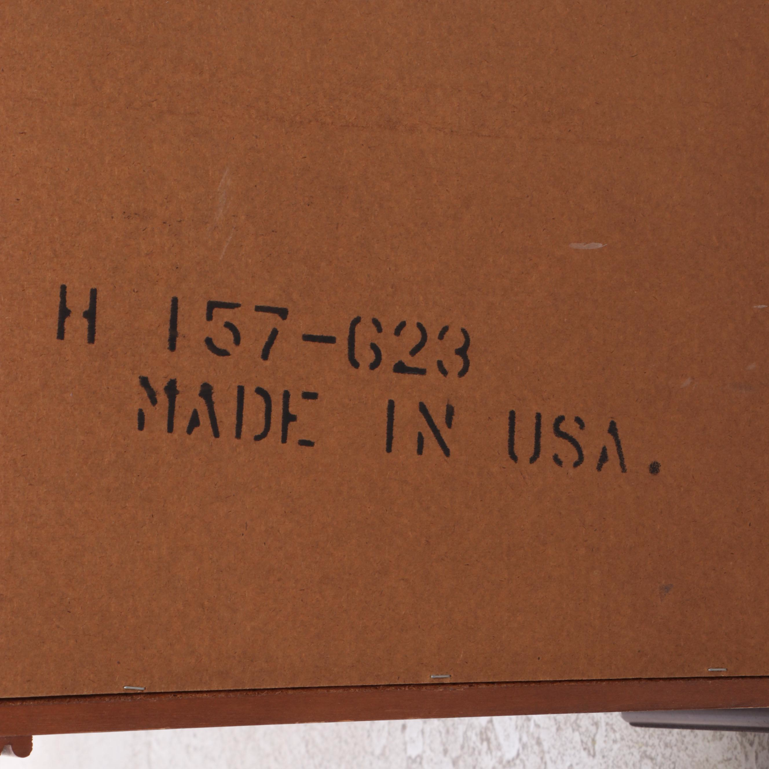 Pair of Lexington Furniture Empire Style Cherrywood and Maple Nightstands